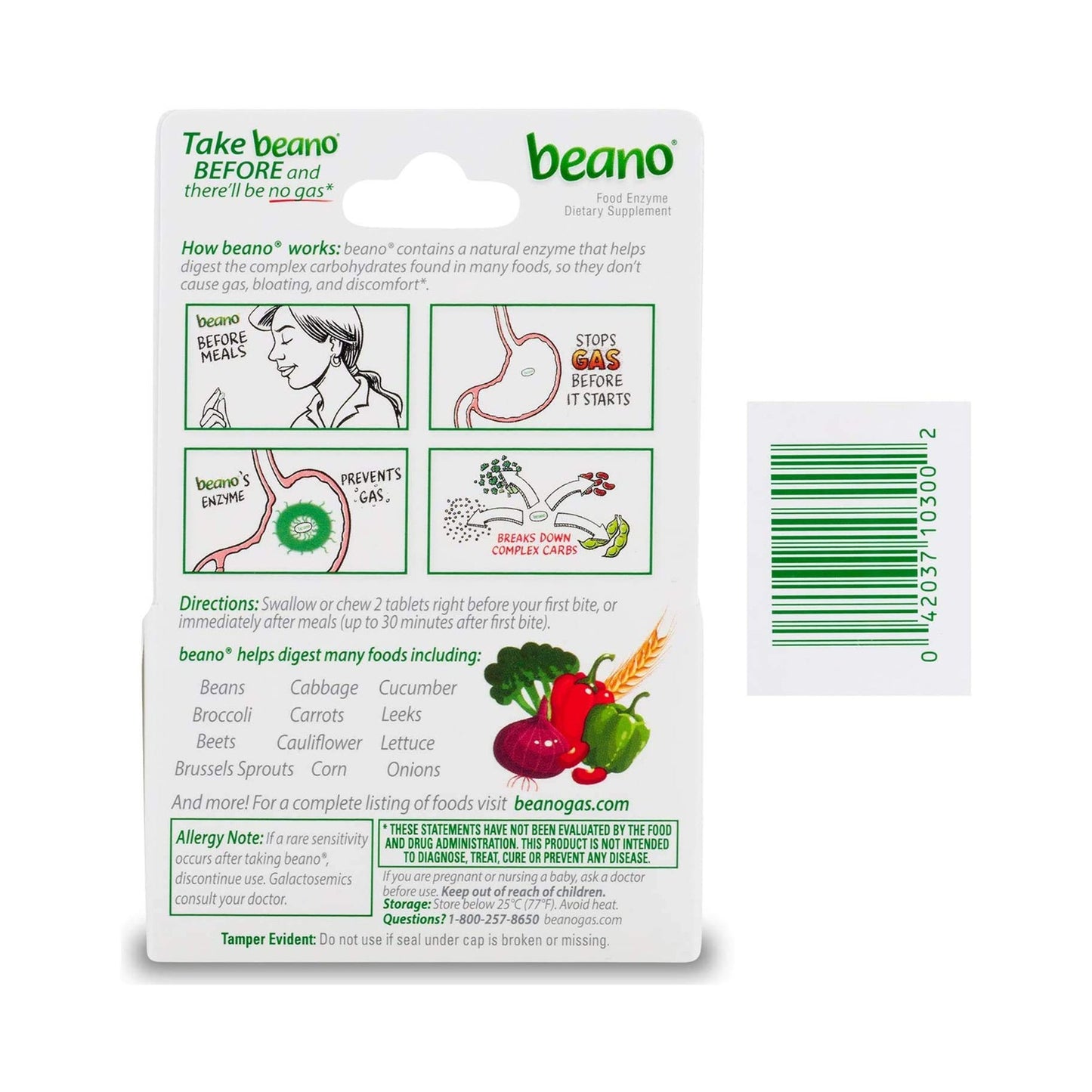 BEANO, TAB (100/BT)