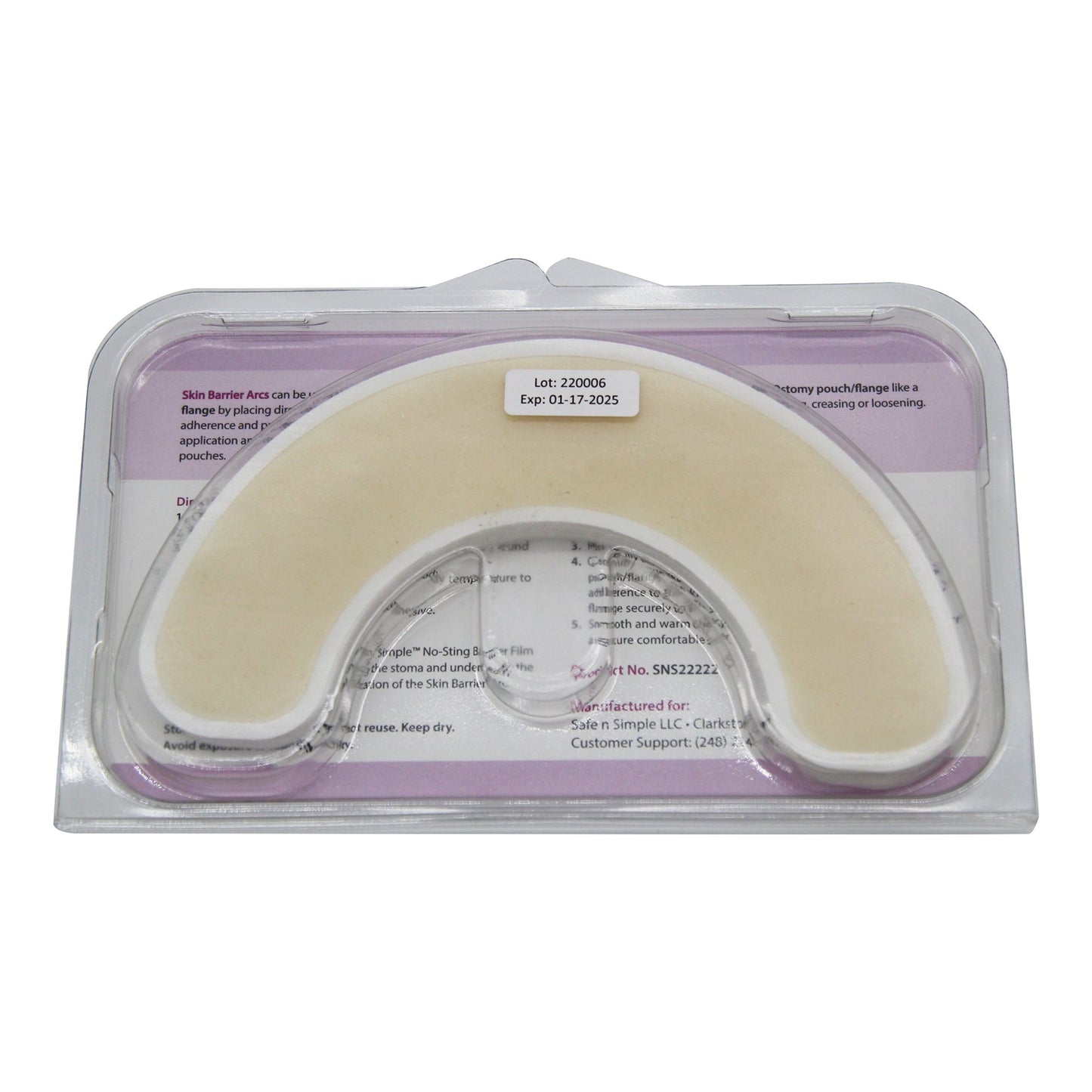 BARRIER, SKIN HYDROCOLLOID 1/2CIR STRIPS (20/TR 24TR/CS)