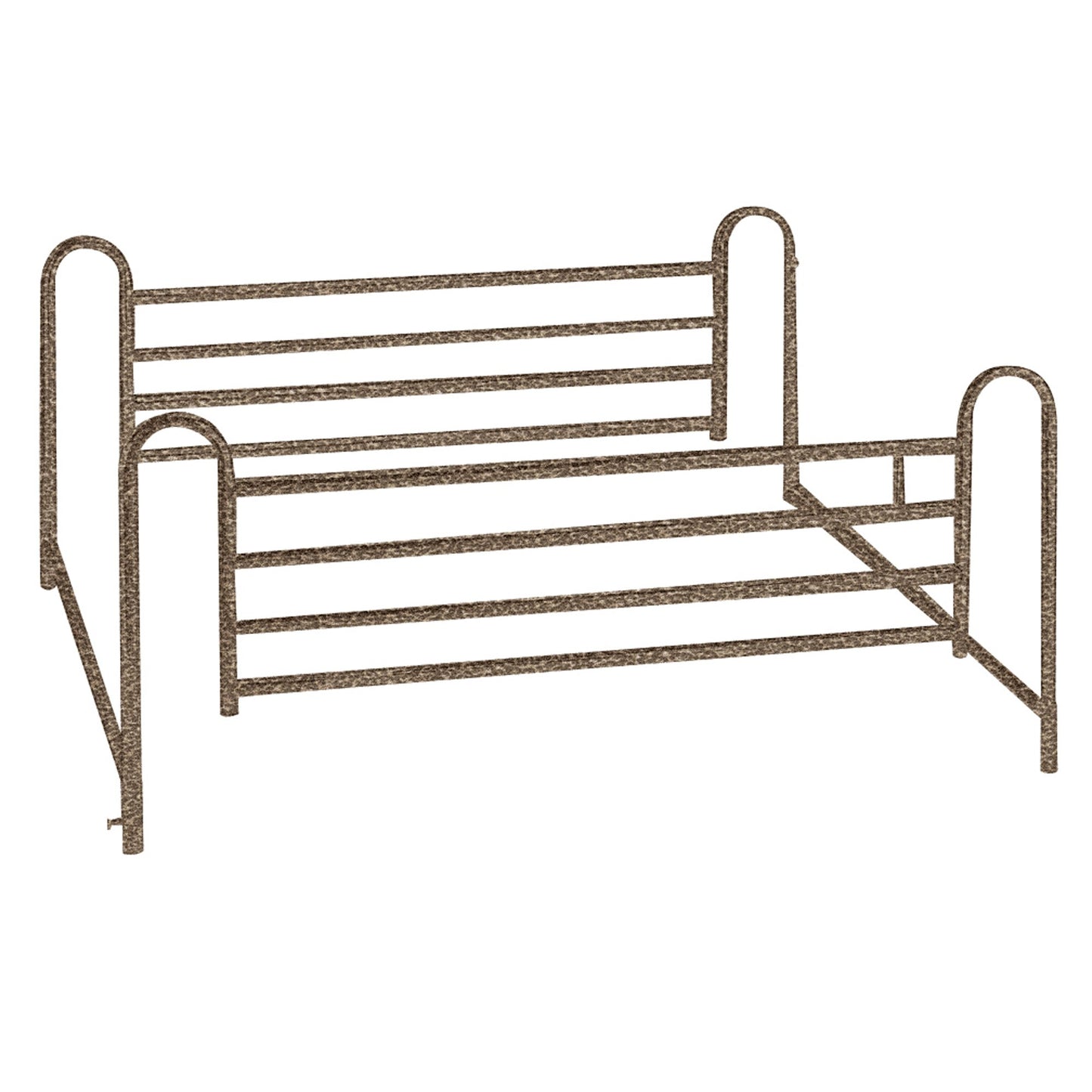 BED RAIL, FULL BRN VEIN 4BAR