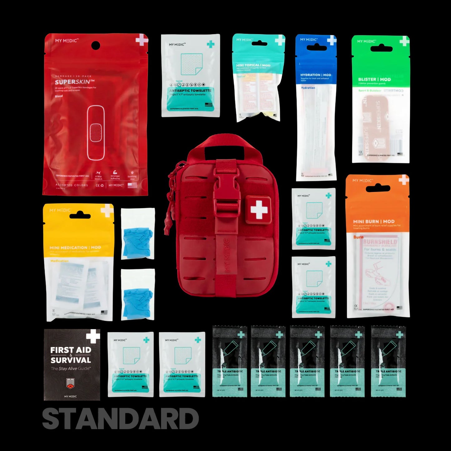 FIRST AID KIT, SIDEKICK-IFAK-POUCH RED