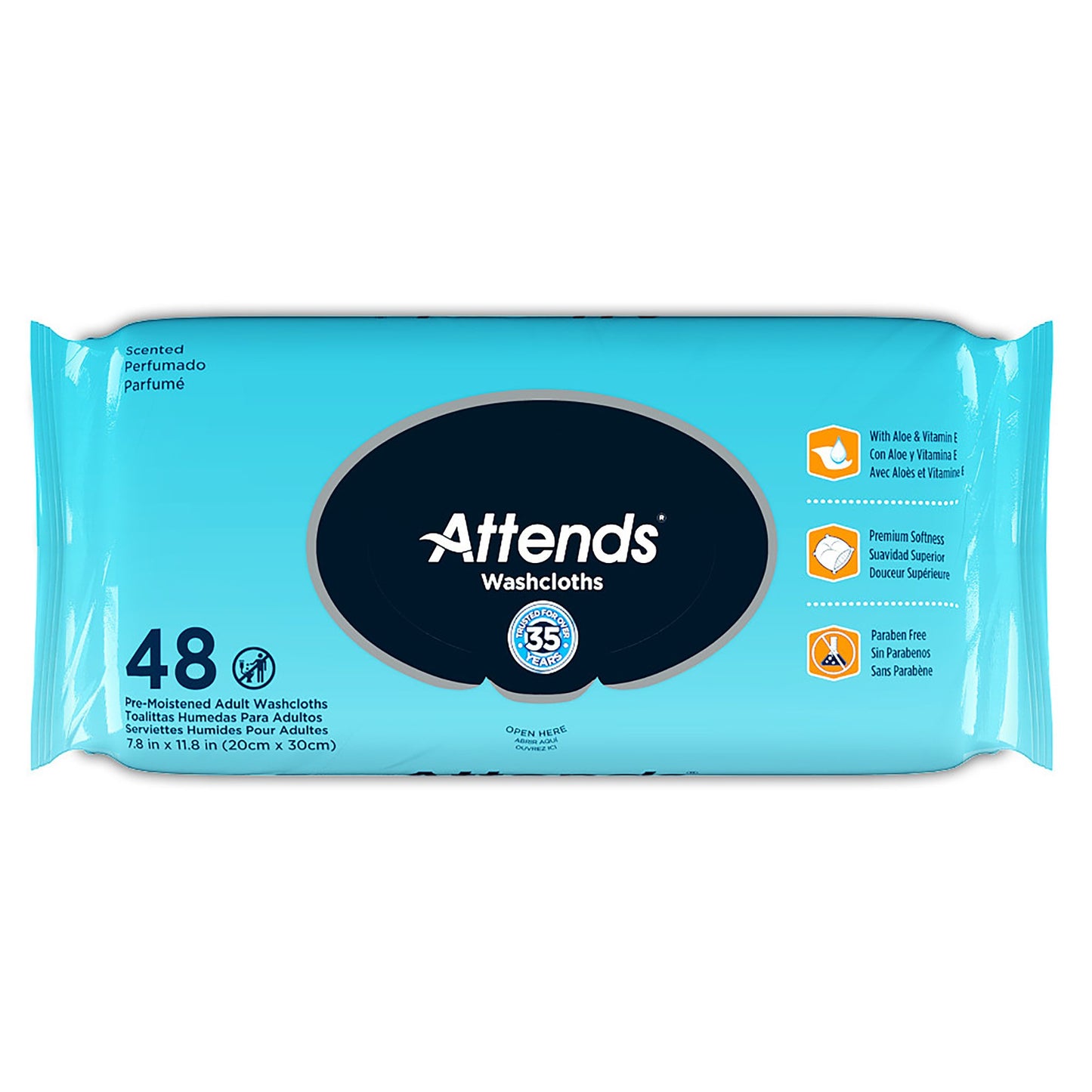WASHCLOTH, SCENTED (48/BG 12BG/C