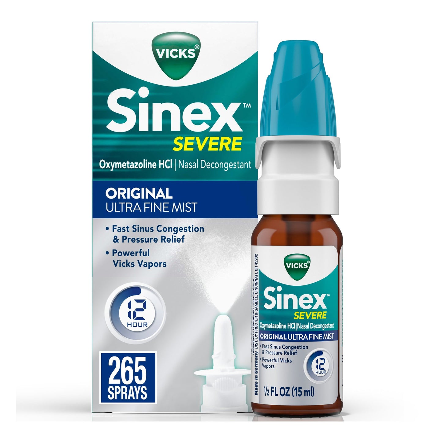 SINEX SEVERE, SPR NASAL ORIG DECONGESTANT 0.5OZ