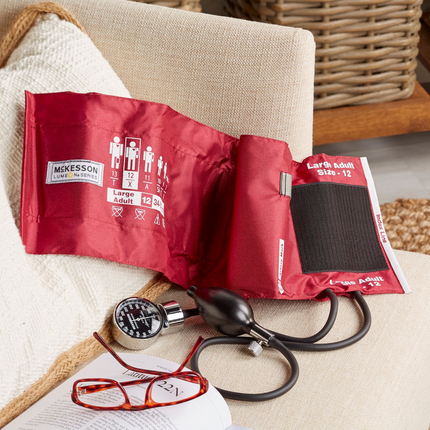 SPHYG, ANEROID PRO LF BURG LG ADLT 34-50CM