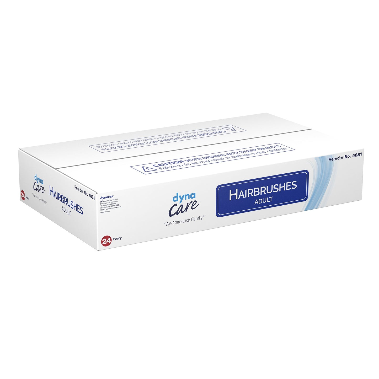 HAIRBRUSH, IVORY ADLT (24/BX 12BX/CS)