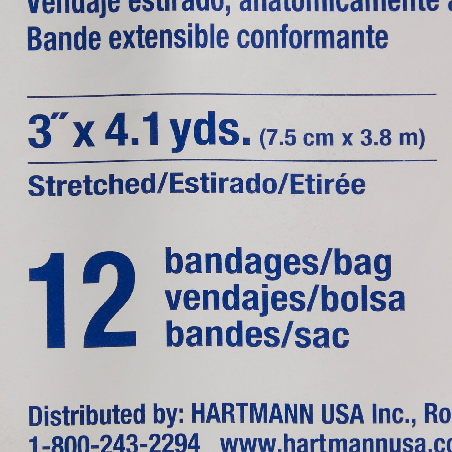 BANDAGE, CONFORM STRETCH 3"X4.1YDS (12/BG 8BG/CS)