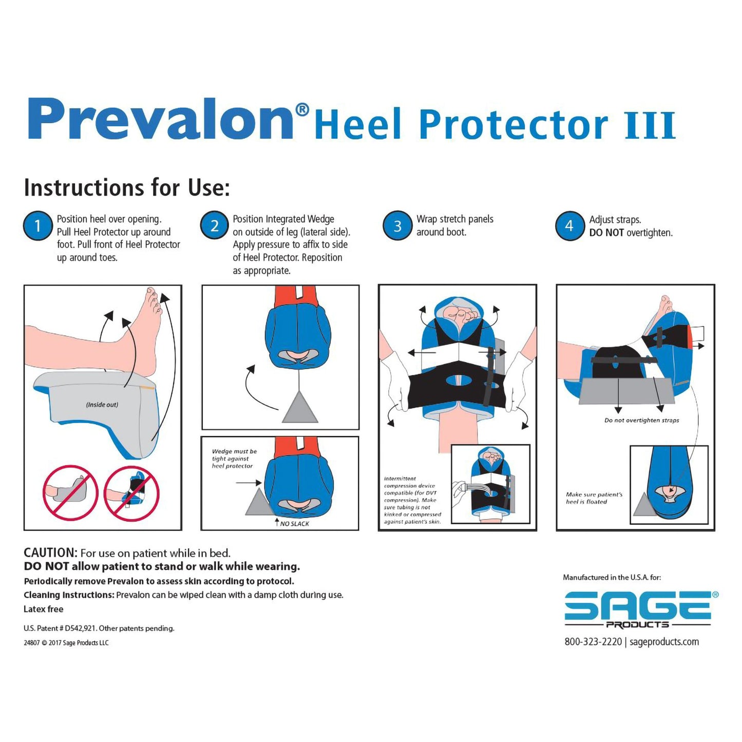 WEDGE, PREVALON W/STABILIZER (8/CS)