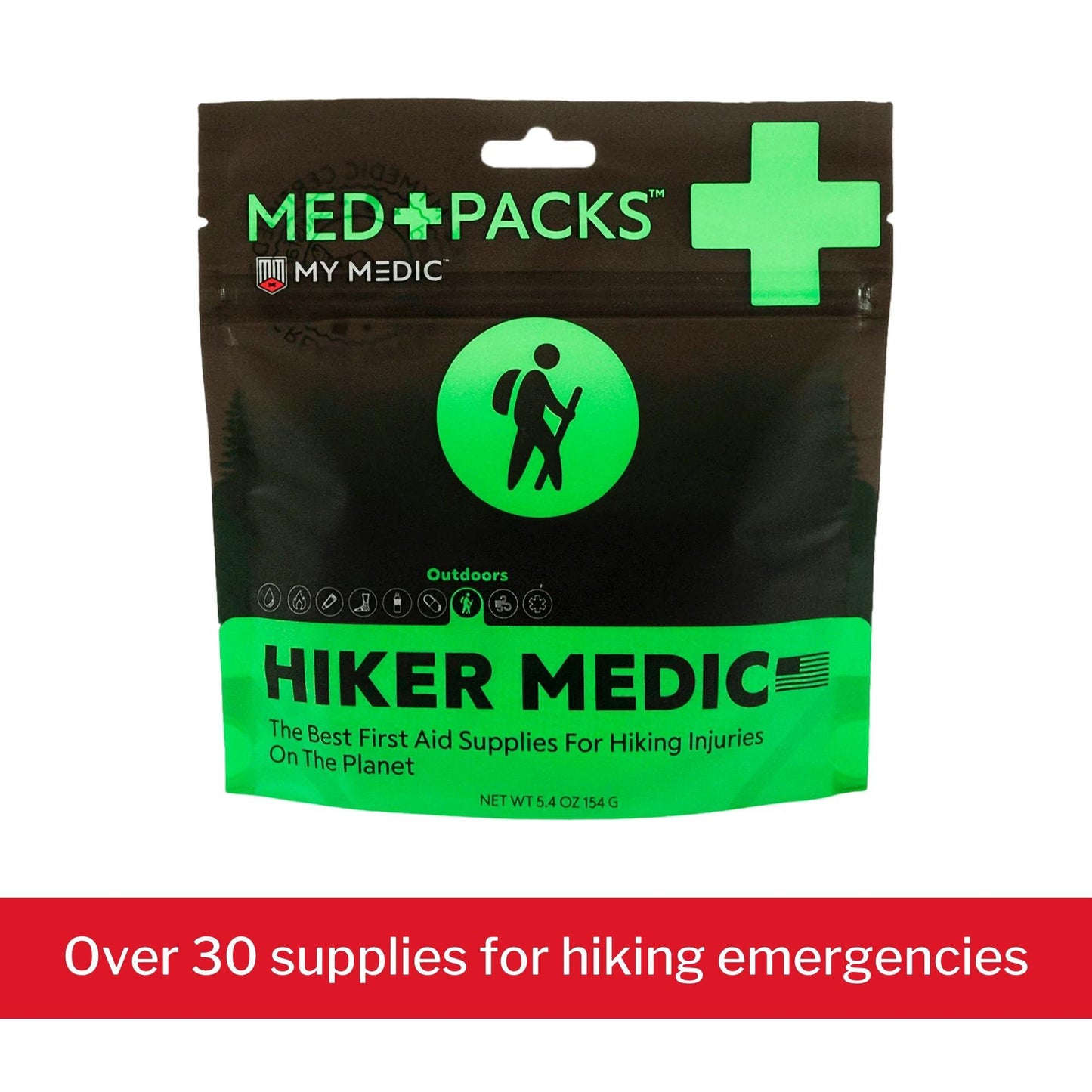 FIRST AID KIT, HIKER MEDIC GRAB&GO 34PC