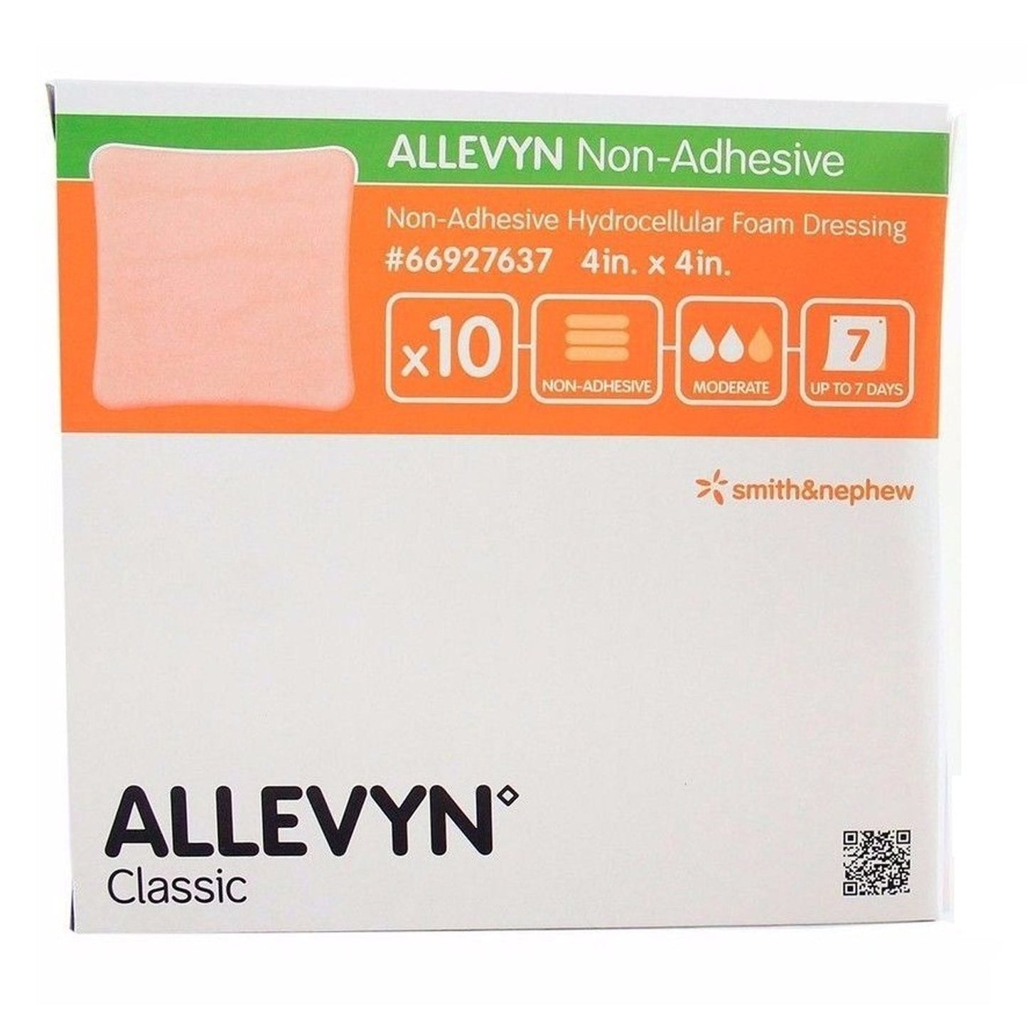 DRESSING, ALLEVYN FOAM 4"X4" (10/BX)