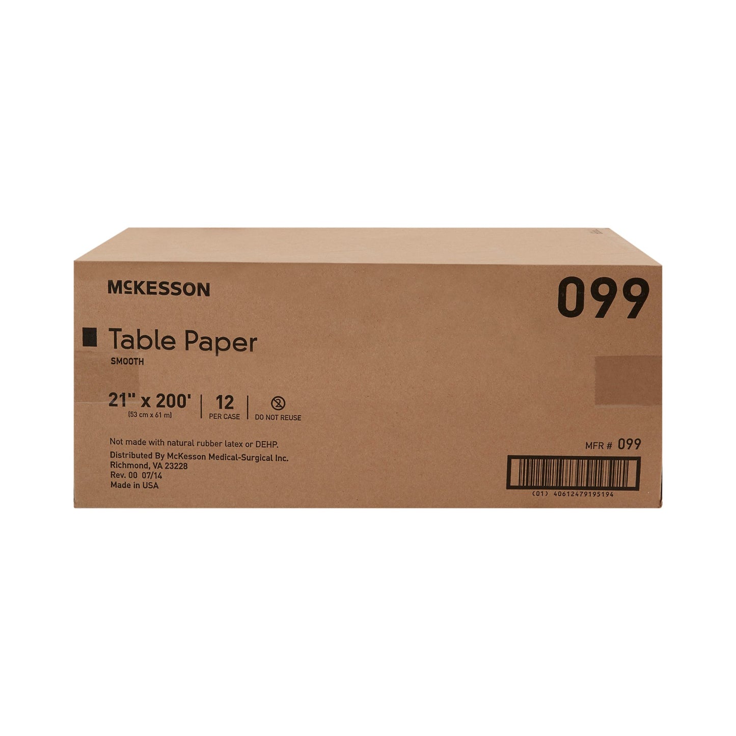 PAPER, TABLE SMTH ECON WHT 21"X200' (12RL/CS)
