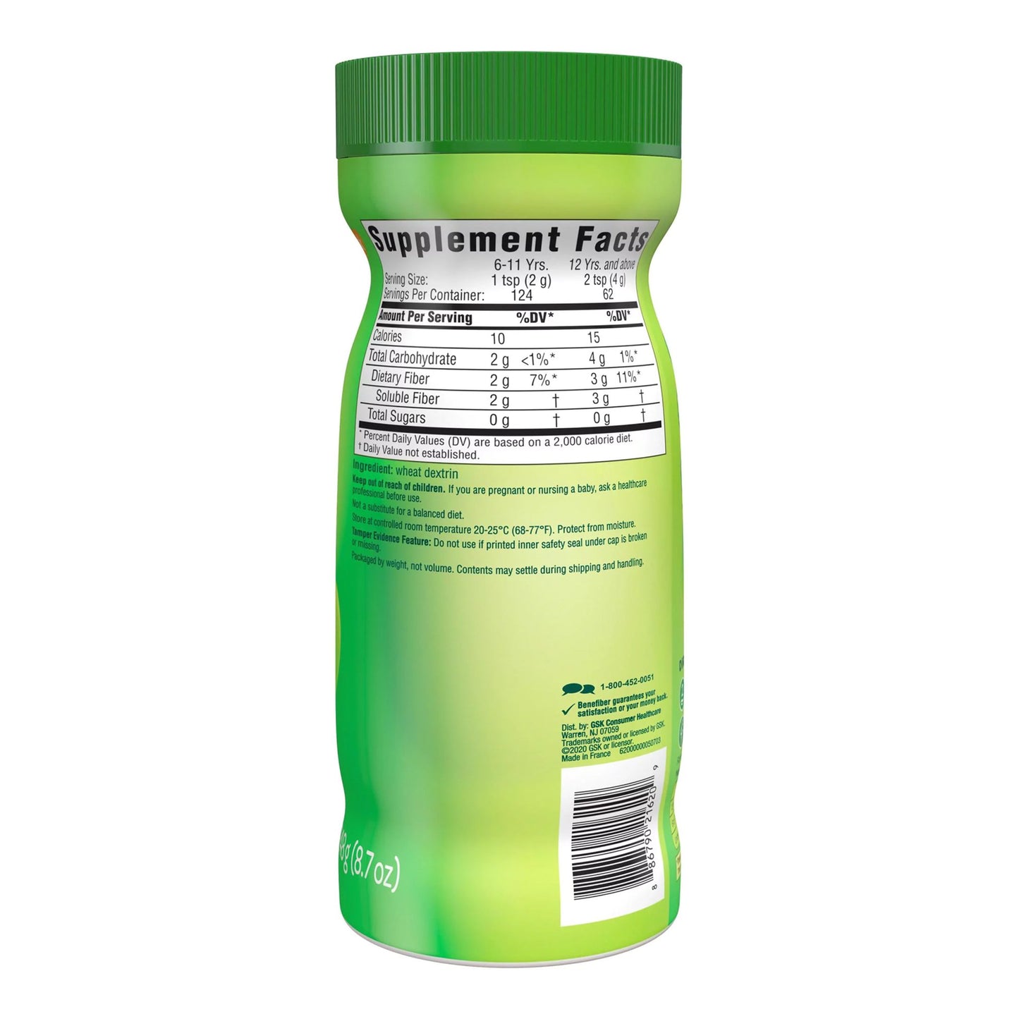 BENEFIBER, PDR S/F 62DOSE 8.7OZ