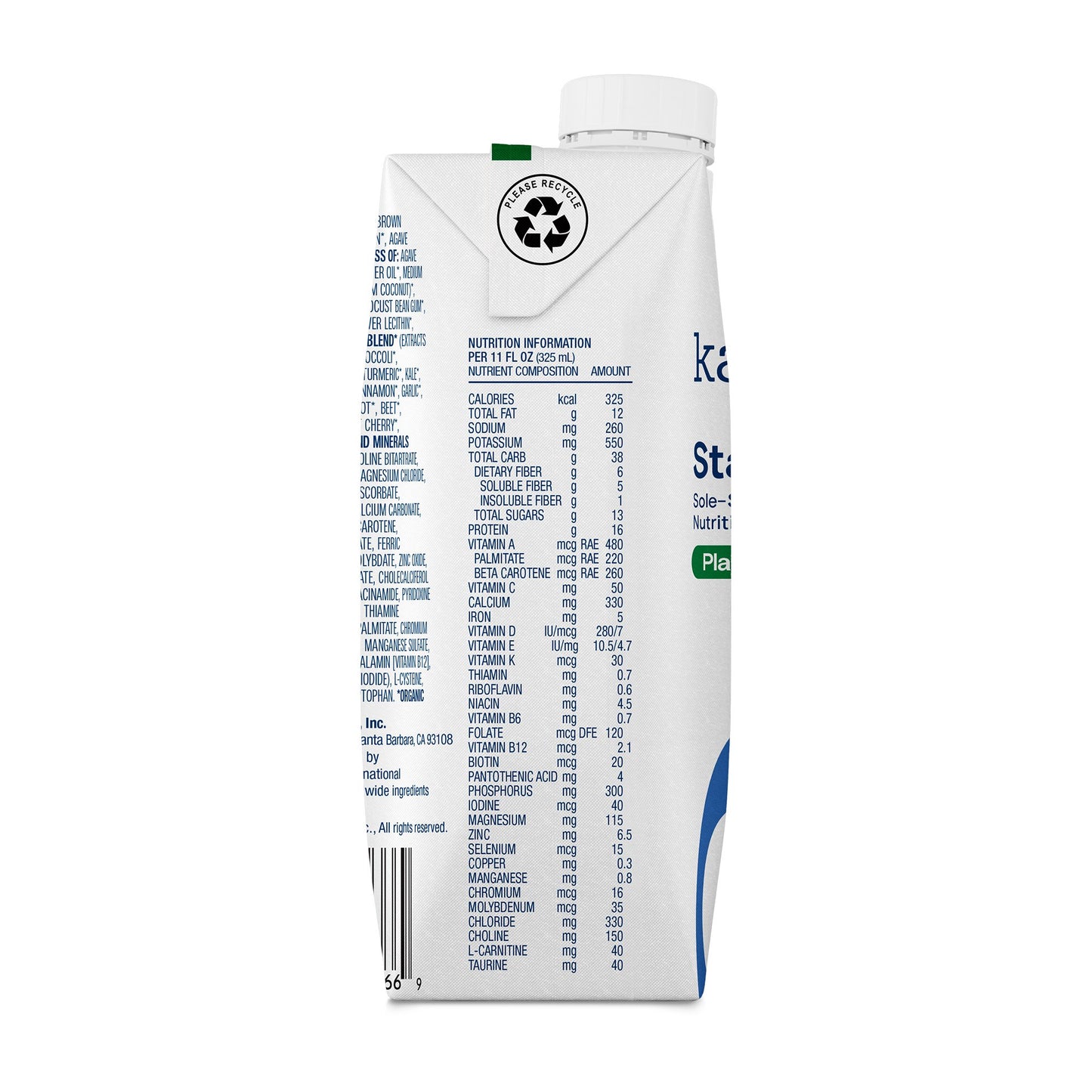 SUPPLEMENT, STANDARD 1.0 PLAIN11 FL OZ 325ML (12/CS)