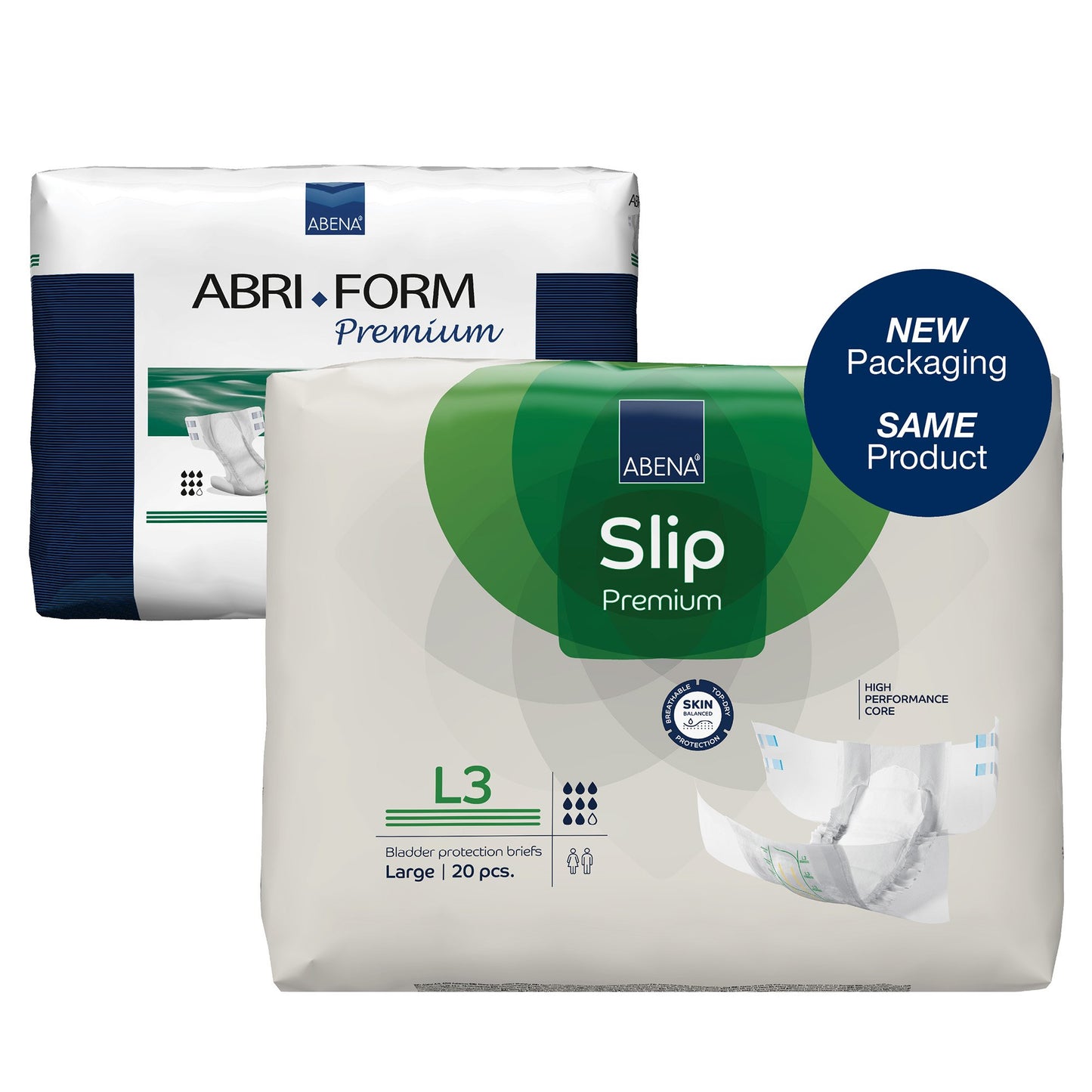 BRIEF, INCONT ABENA SLIP PREM ADLT L3 LG (20/PK 4PK/CS)
