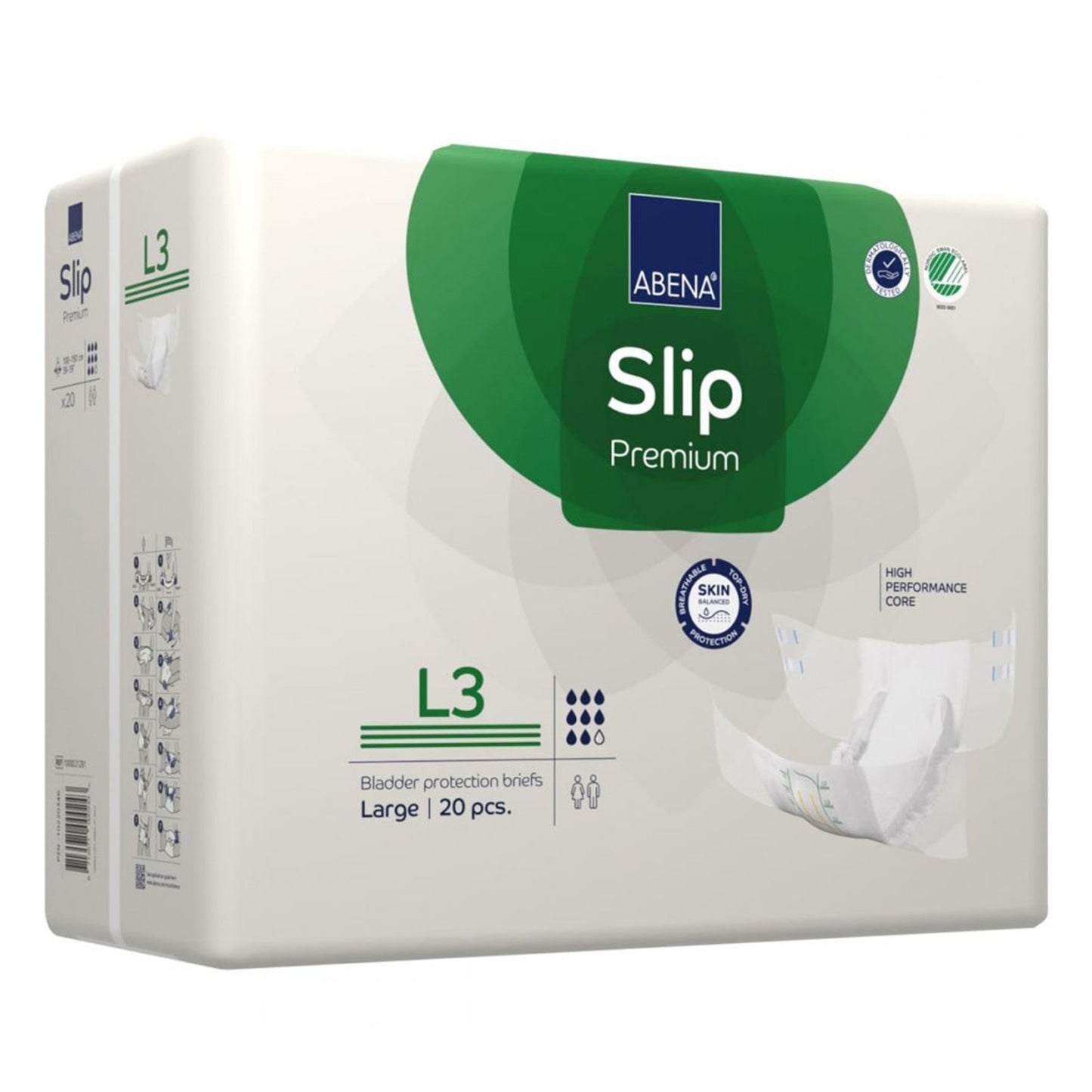 BRIEF, INCONT ABENA SLIP PREM ADLT L3 LG (20/PK 4PK/CS)