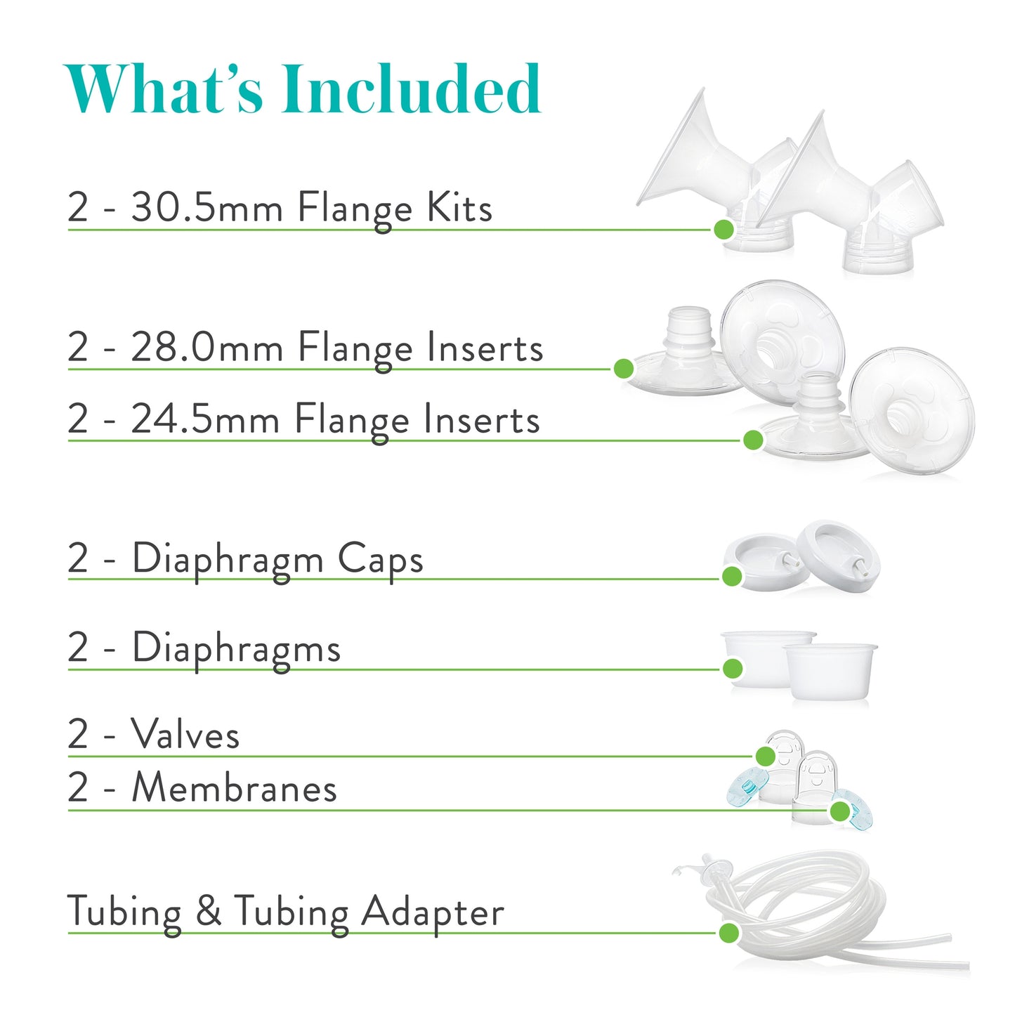 KIT, REPLCMNT PARTS F/BREAST PUMP (12/CS)