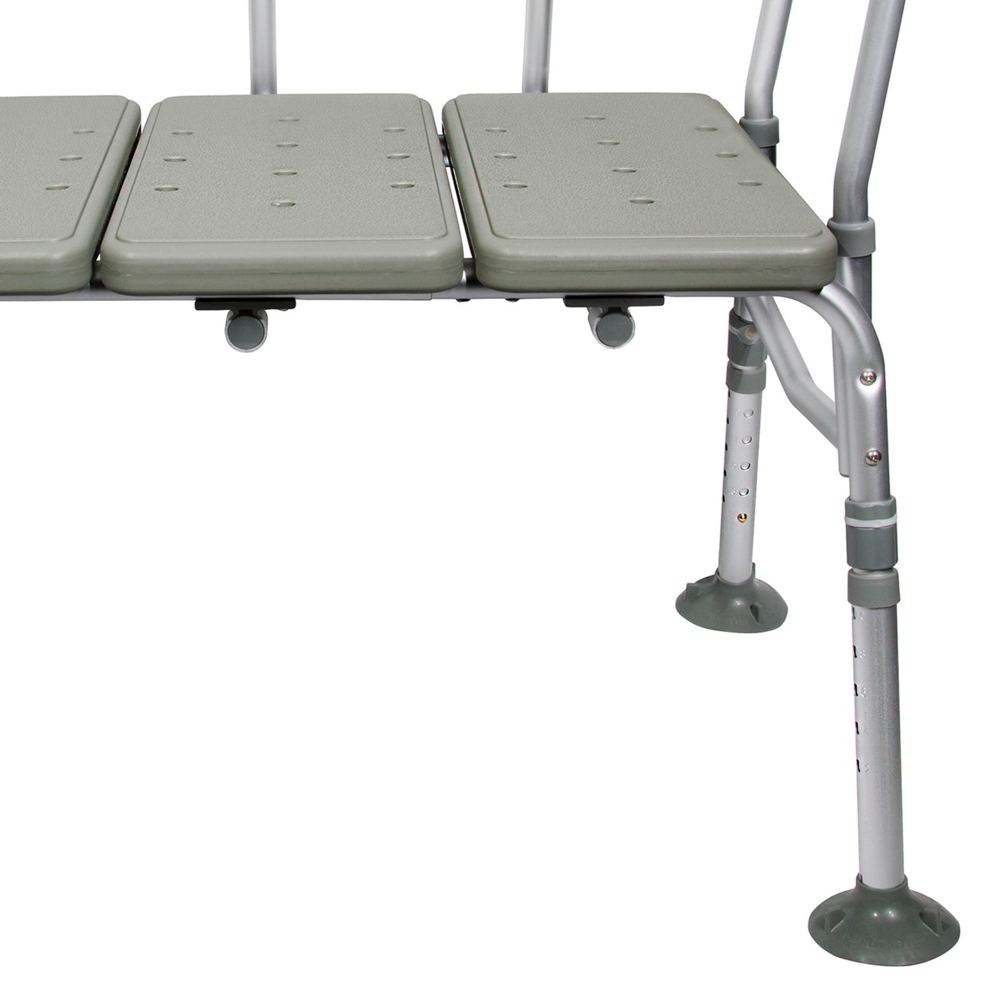 BENCH, TRANSFER W/BACK ALUMINUM FRAME 400LB