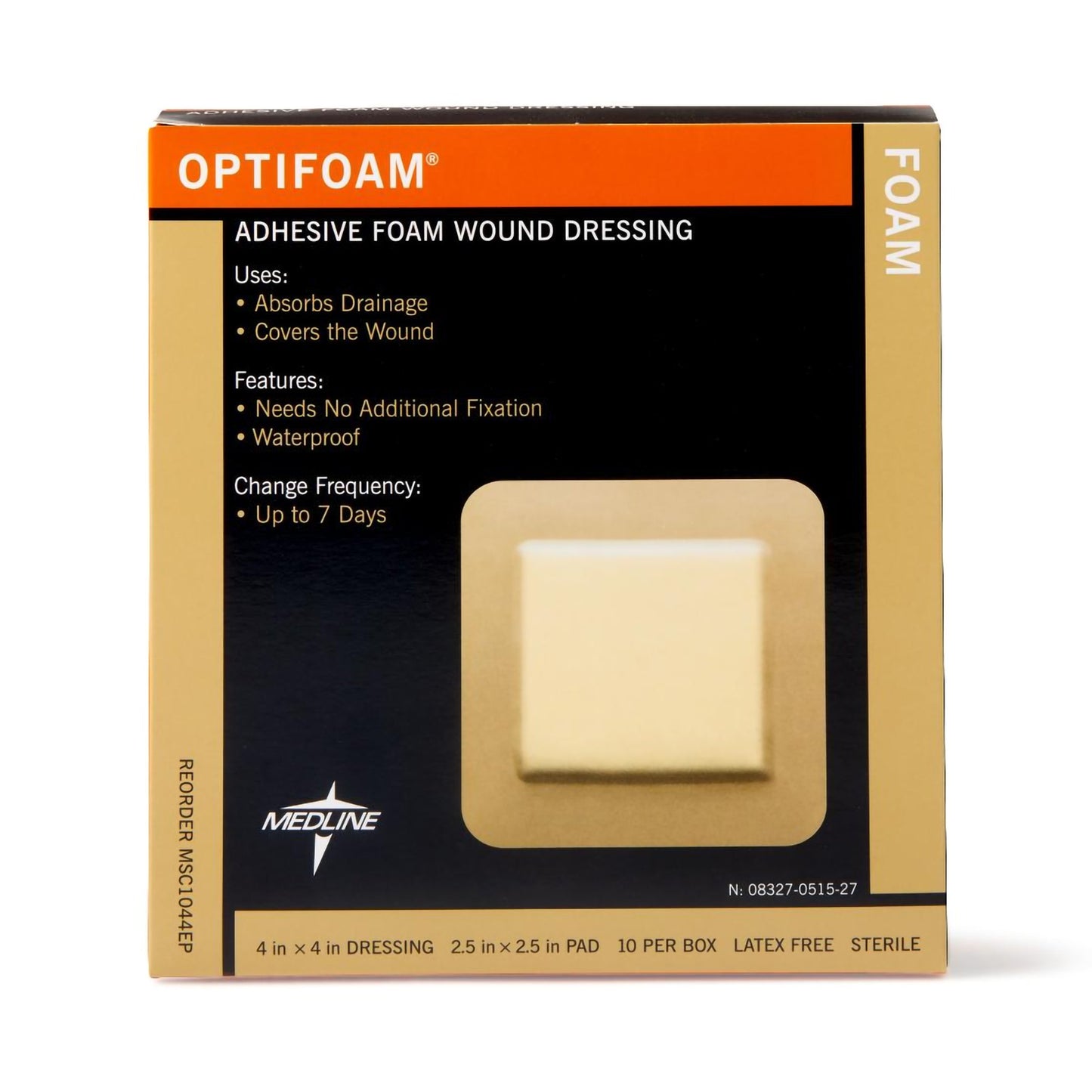 DRESSING, ADHSV OPTIFOAM 4"X4"(10/BX 10BX/CS)