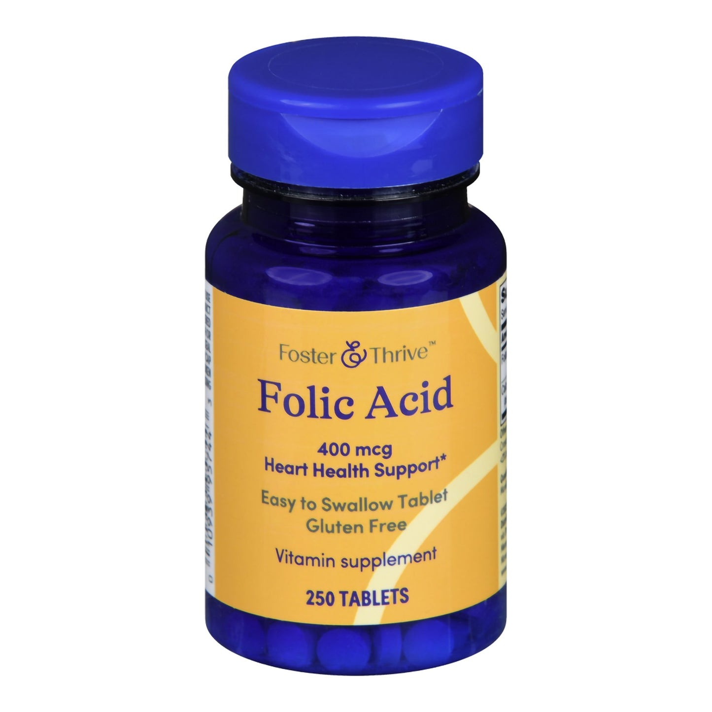 FOLIC ACID, TAB FT SM 400MCG (250/BT)