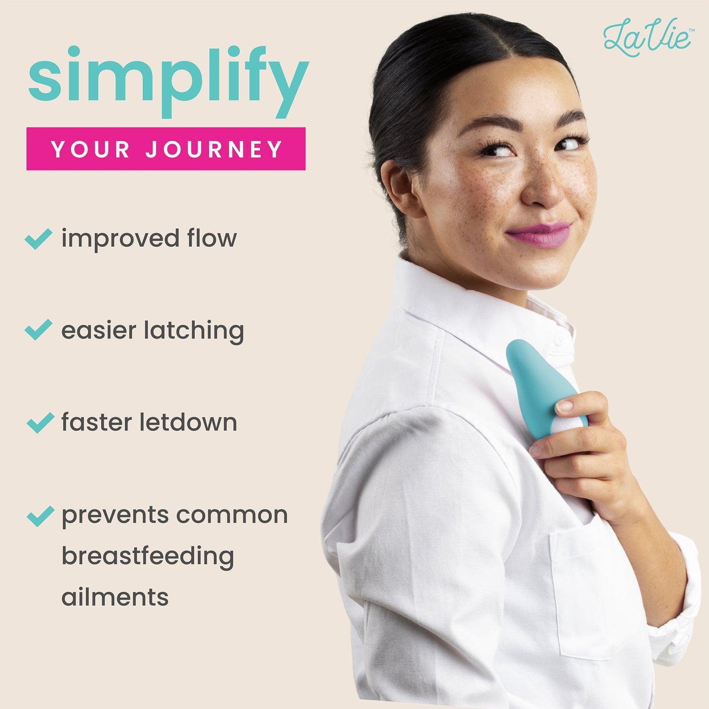 MASSAGER, LACTATION TEAL (12/BX 4BX/CS)