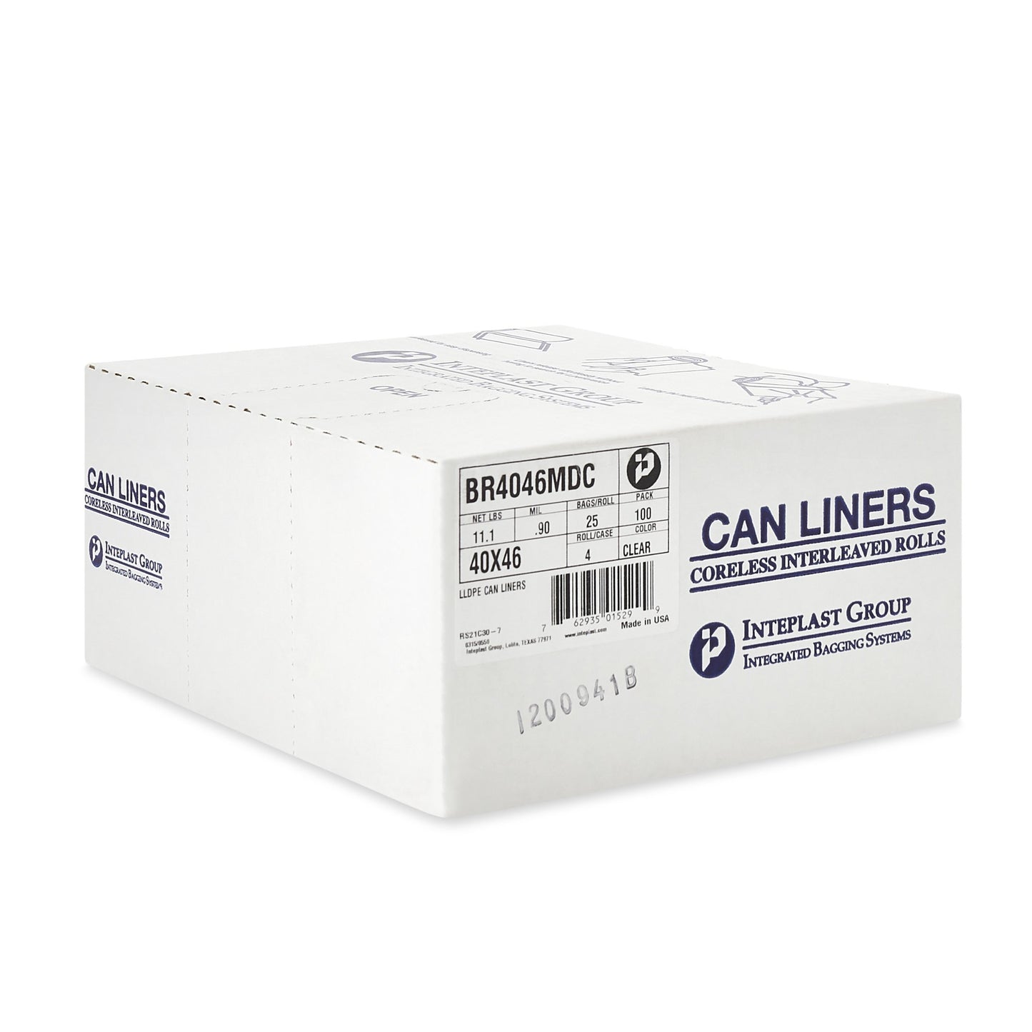 LINER, CAN CLR 0.90MIL 40"X46"40-45GL (100/CS)