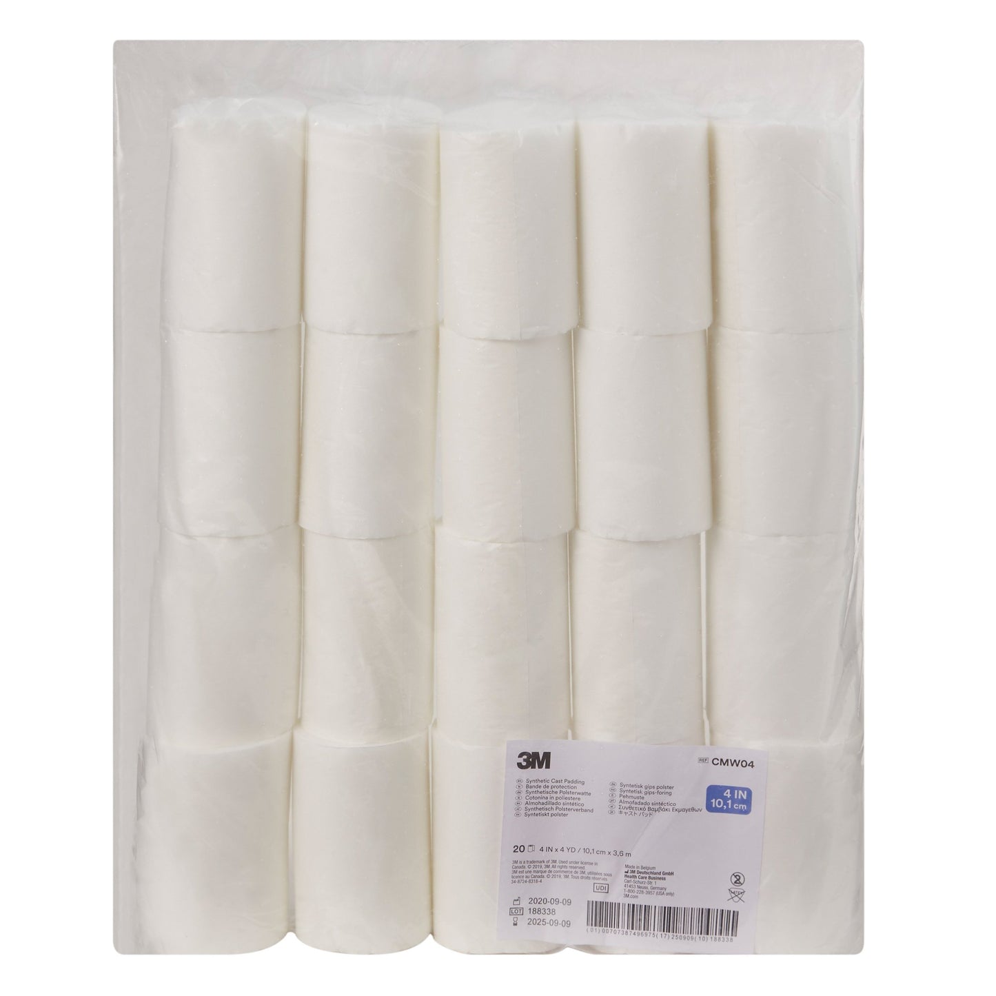 PADDING, CAST SYN 4"X4YDS (20RL/BG) 3MORTH