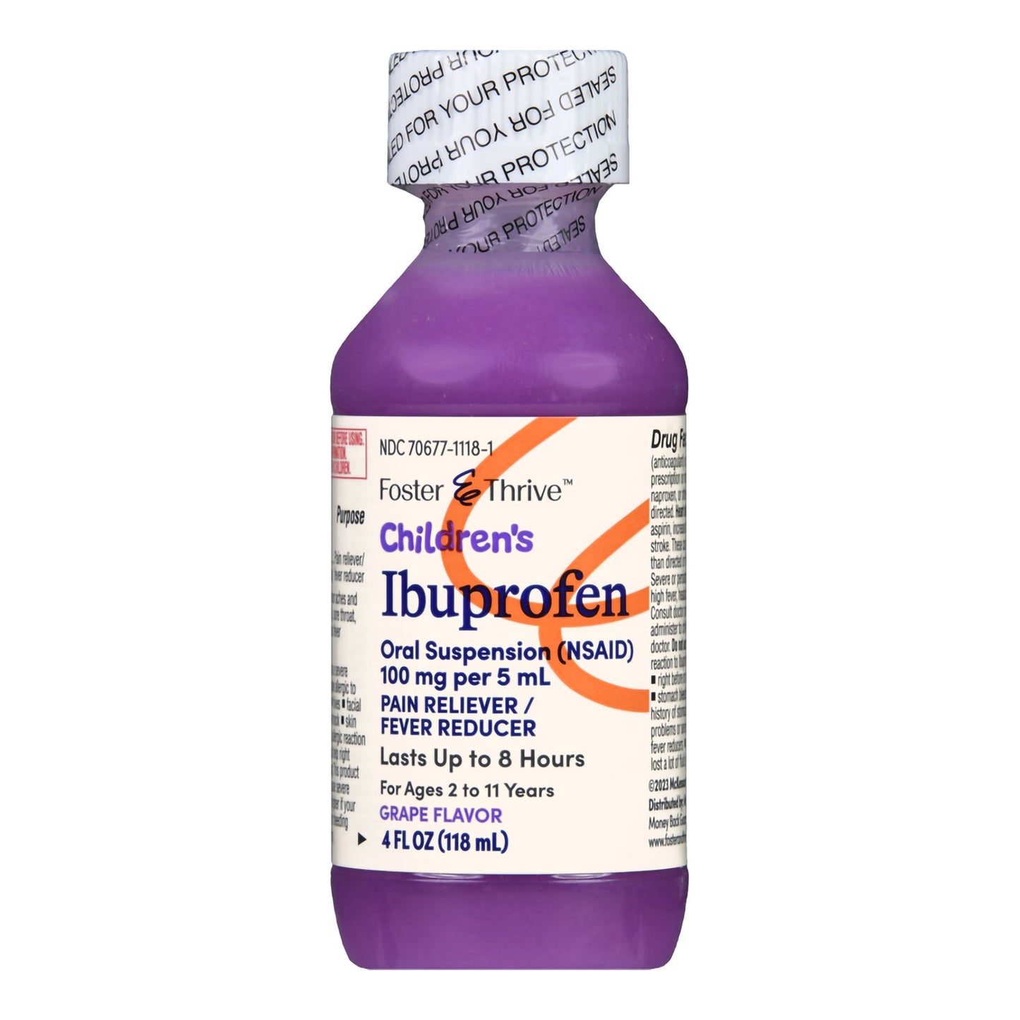 IBUPROFEN, SUSPN ORAL FT CHLD GRAPE 4OZ