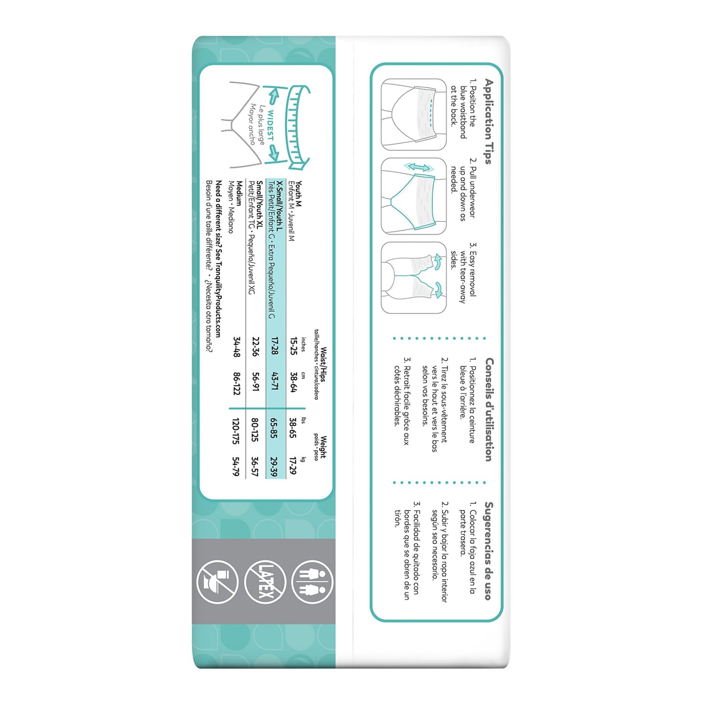 UNDERWEAR, SELECT DISP XSM (24/BG 4BG/CS)
