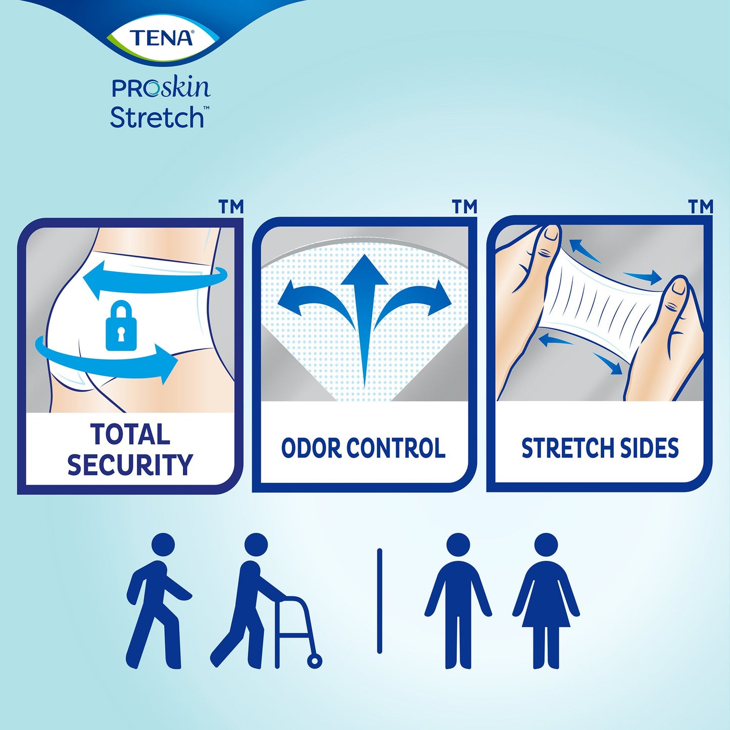 BRIEF, STRETCH TENA ULTRA 2XLG64"-70" (32/BG 2BG/CS)