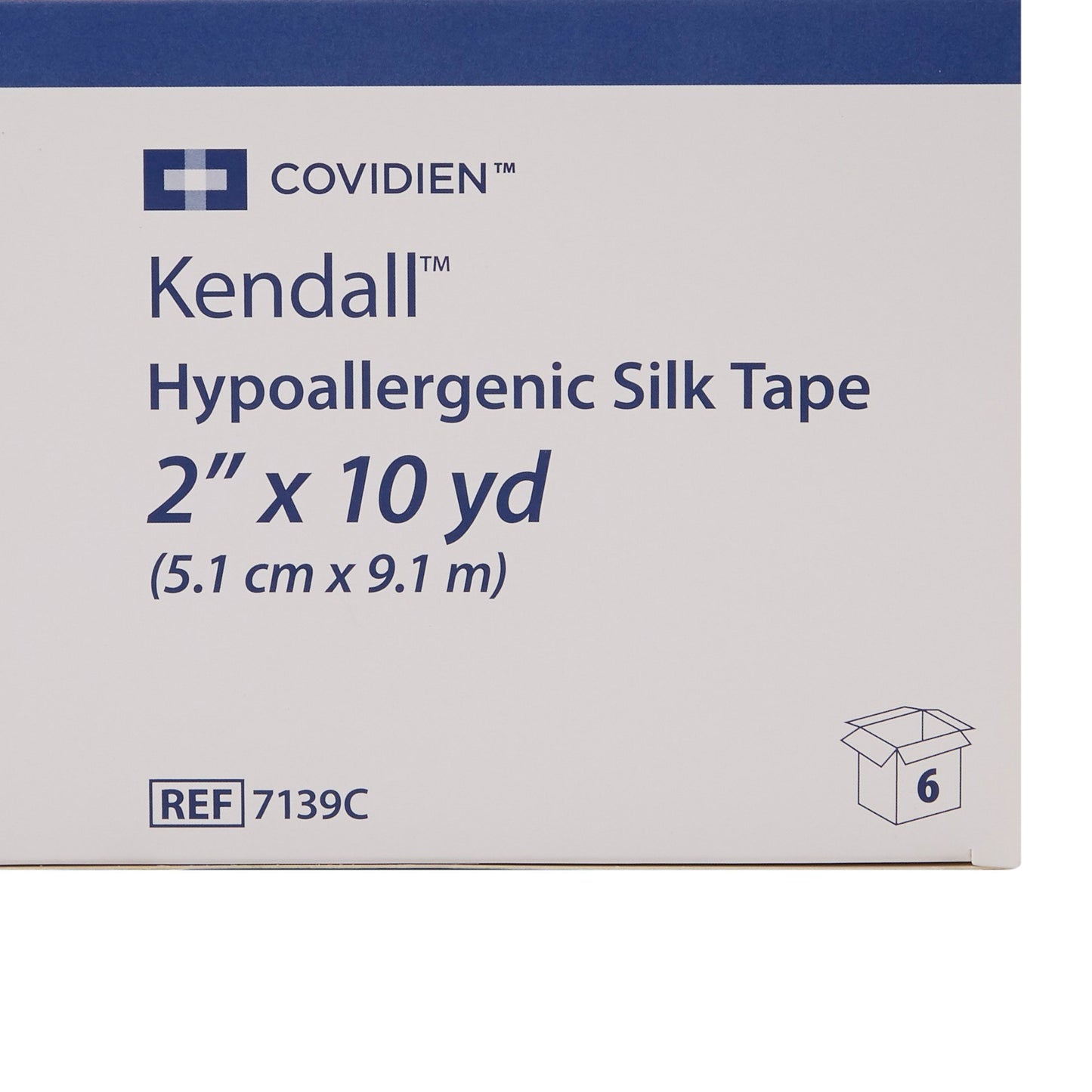 TAPE, ADHSV CURASILK 2"X10YDS (6/BX 10BX/CS) KENDAL