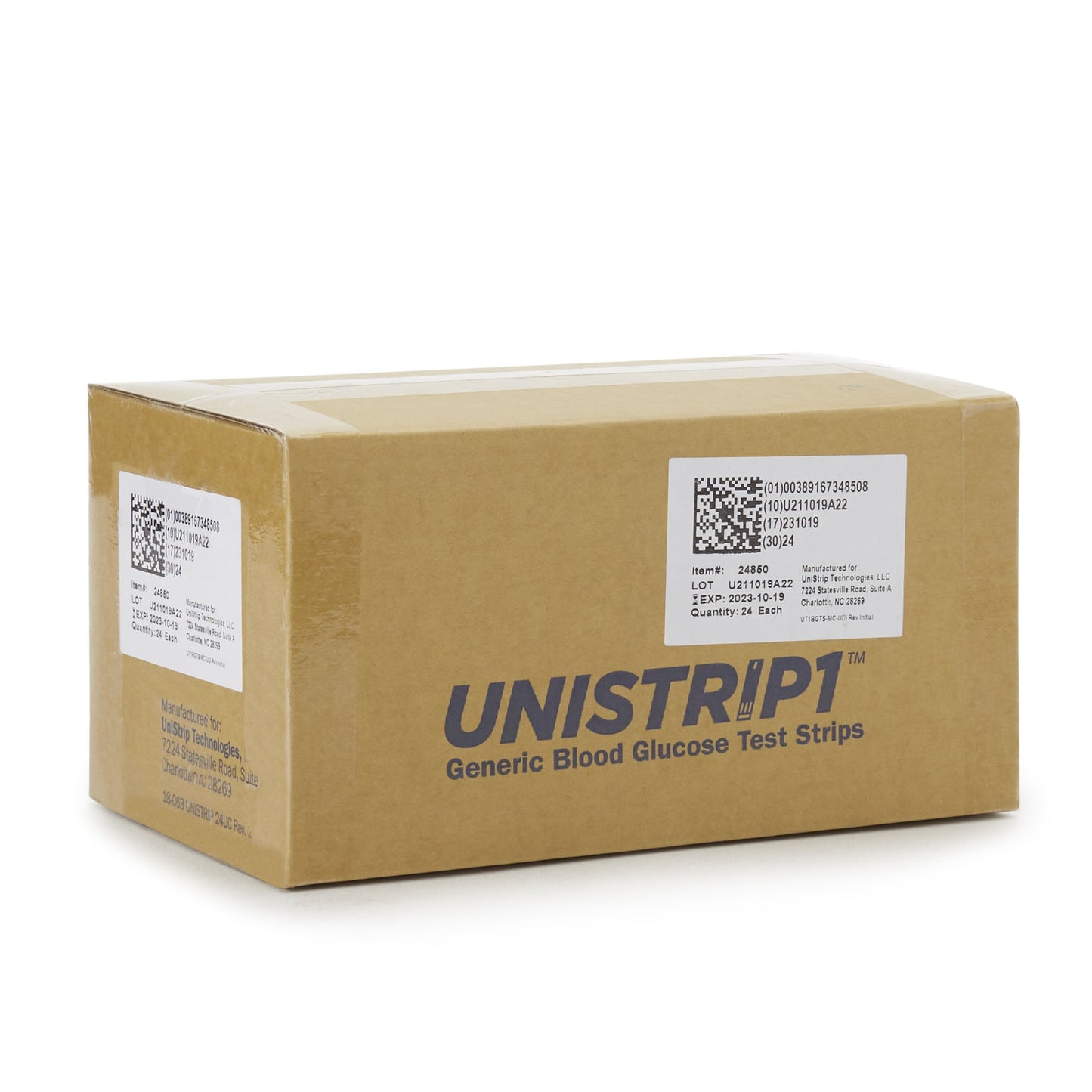 TEST STRIP, BLD GLUC GENERIC UNISTRIP (50/BX 24BX/CS)