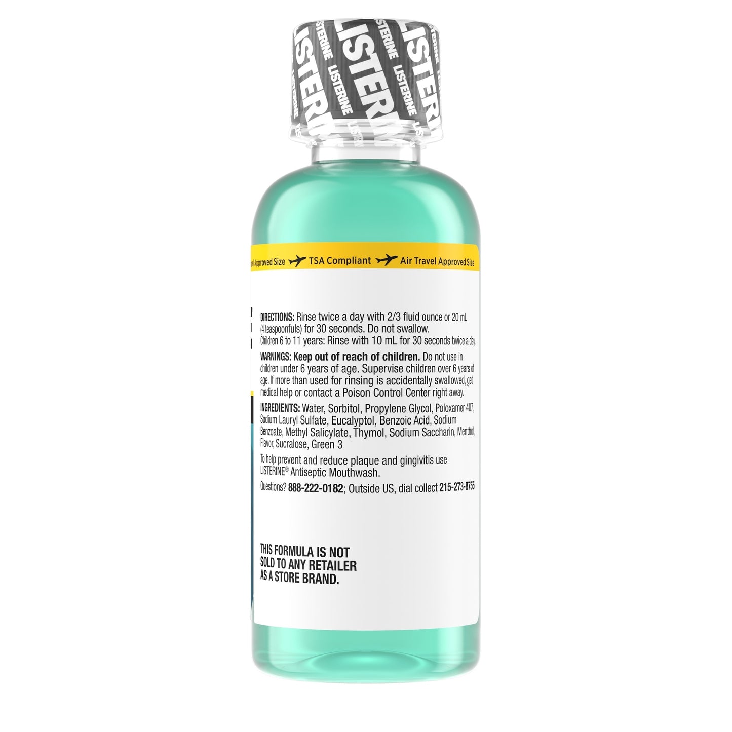 MOUTHWASH, LISTERINE ZERO ALCHL FREE 3.2OZ (24/CS) J&JOTC