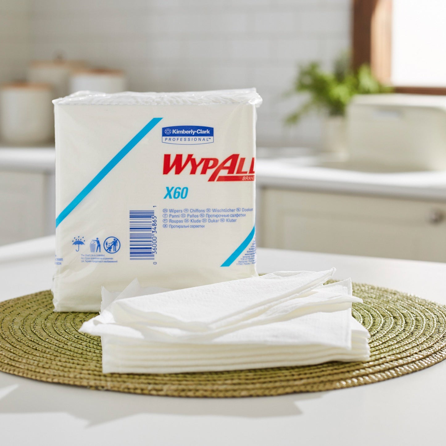 WIPER, WYPALL X6O TERI REINF (912/CS) KIMCON