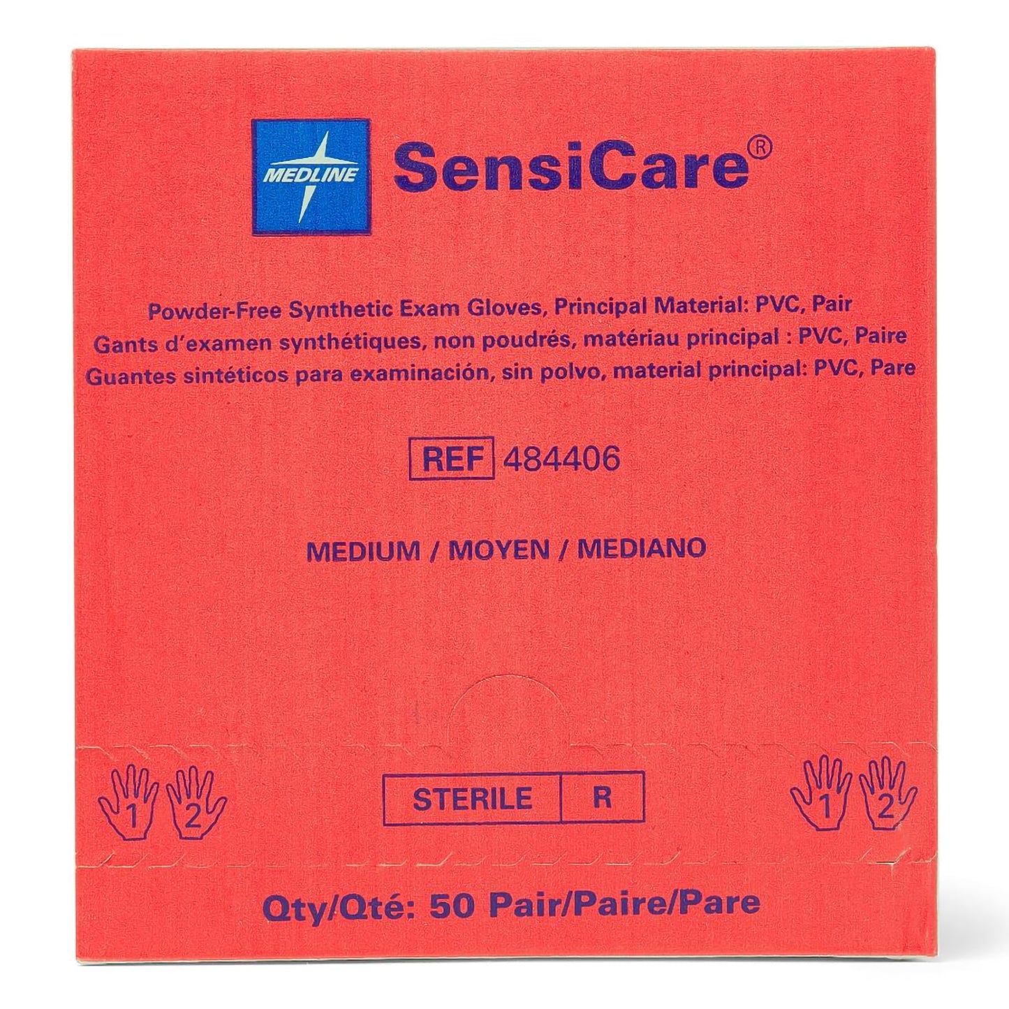 GLOVE, EXAM VNYLSTRCH MED STR2(50PR/BX 4BX/CS)