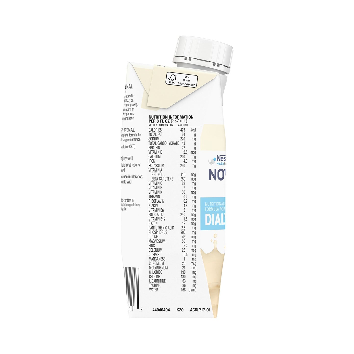 NOVASOURCE RENAL, VANILLA 8OZ (24/CS)