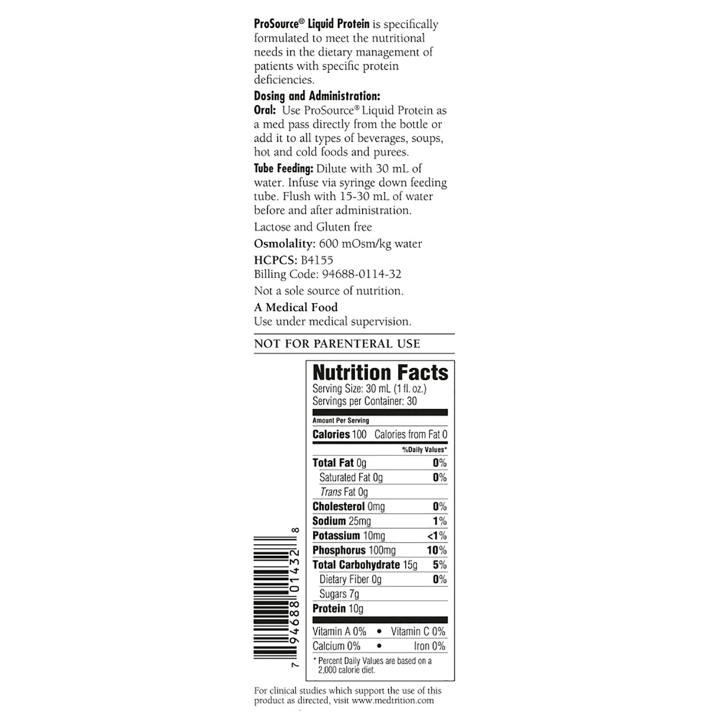 PROSOURCE, LIQ 30OZ (4/CS) EC