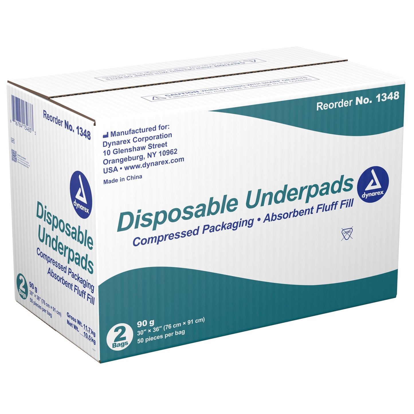 UNDERPAD, INCONT N/SKD DISP 90GM 30X36" (50/PK 2PK/CS)