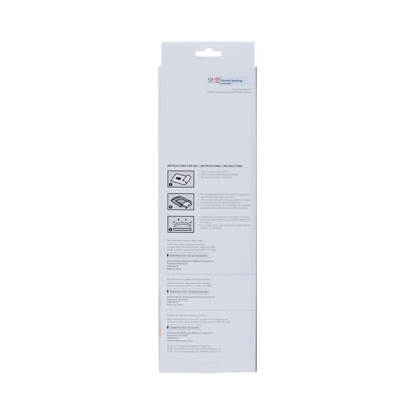 CUSHION, LUMBAR COMPRESSED (4/CS)