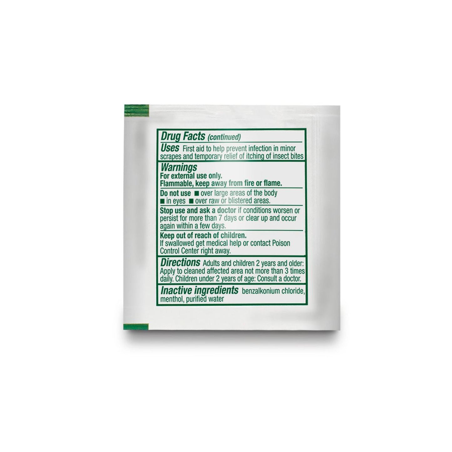 WIPE, STING RELIEF TOWELETTES (150/BX 20BX/CS)