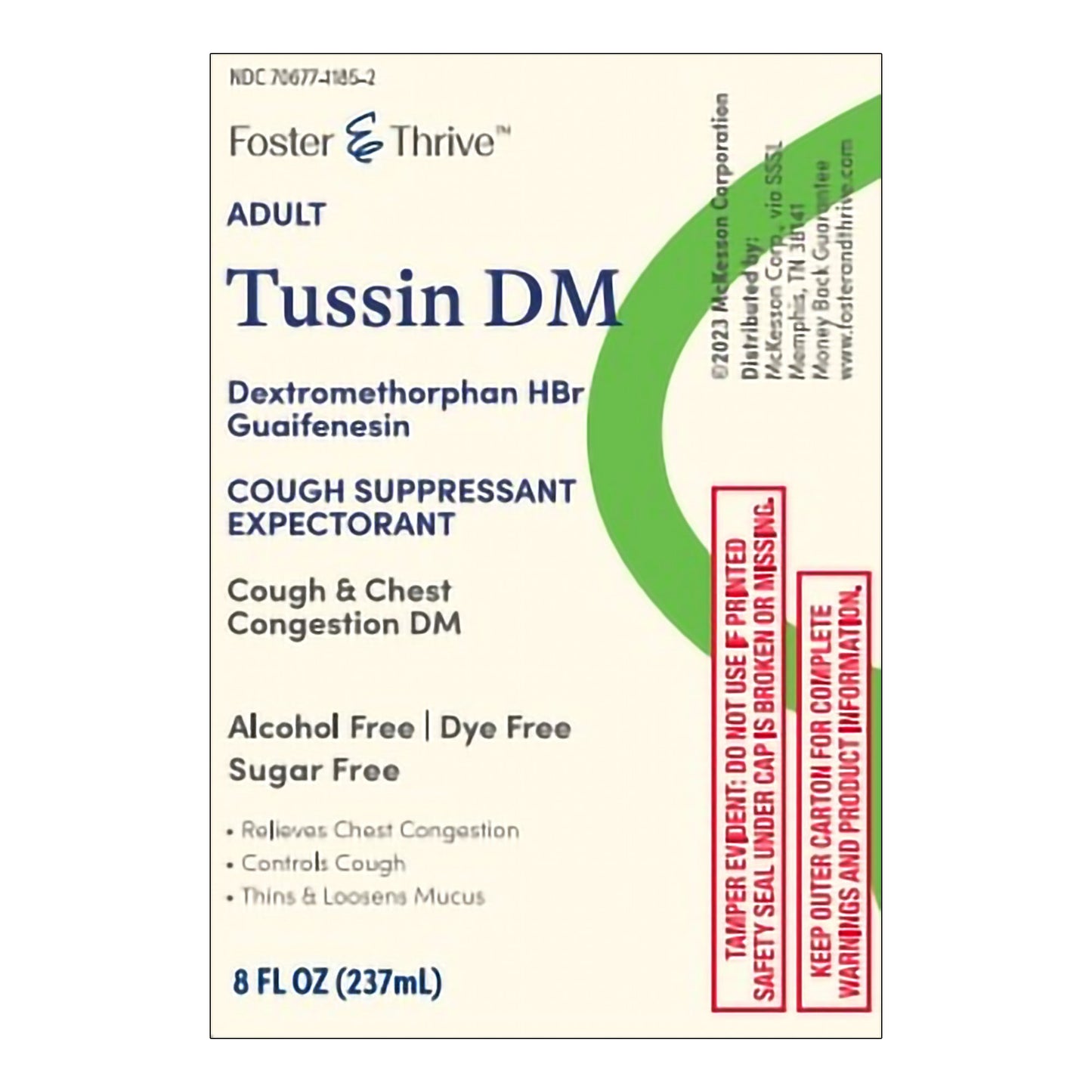 TUSSIN DM COUGH, SYRP FT SUG/FREE100-10MG/5ML 4OZ
