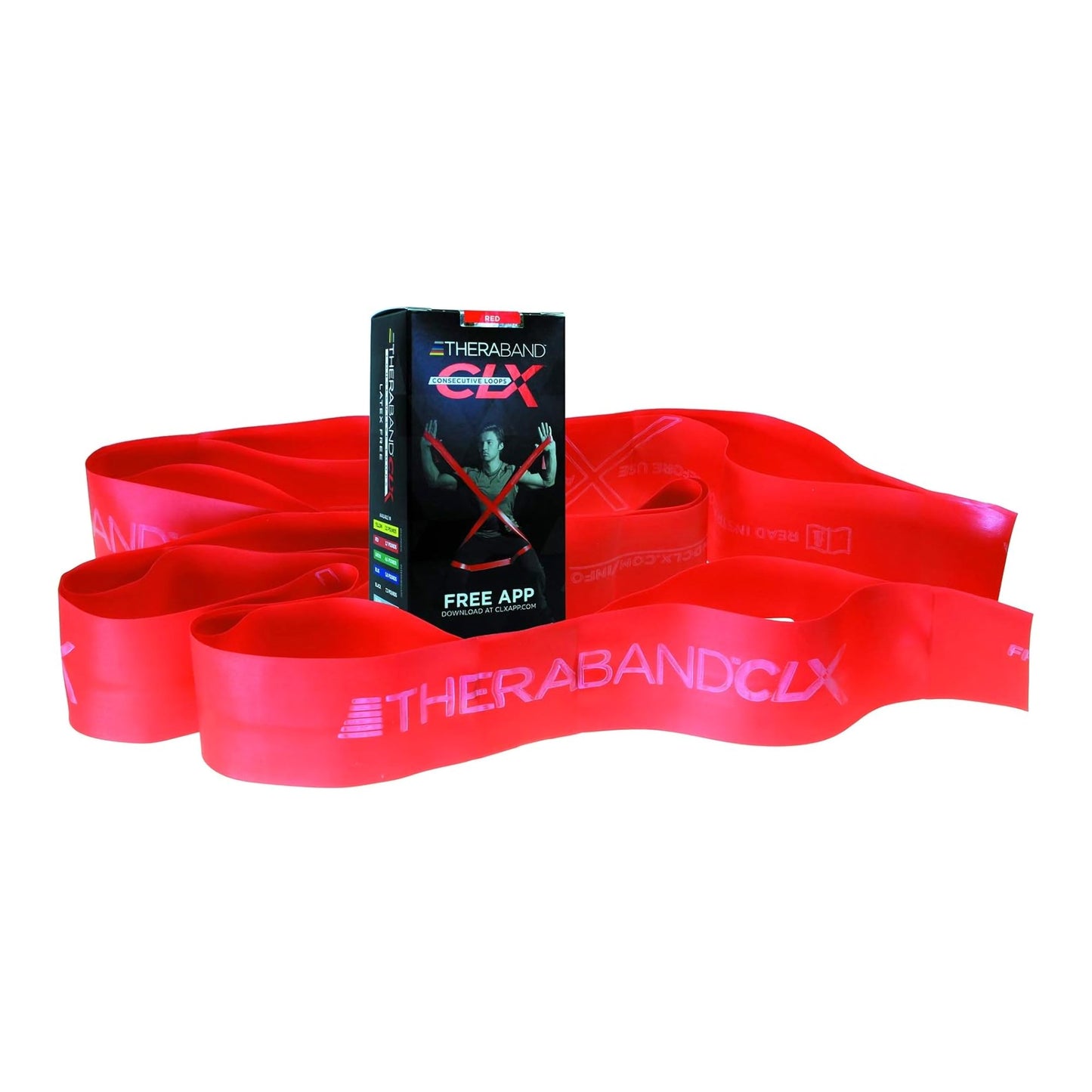 LOOP, THERABAND CLX 5' RED