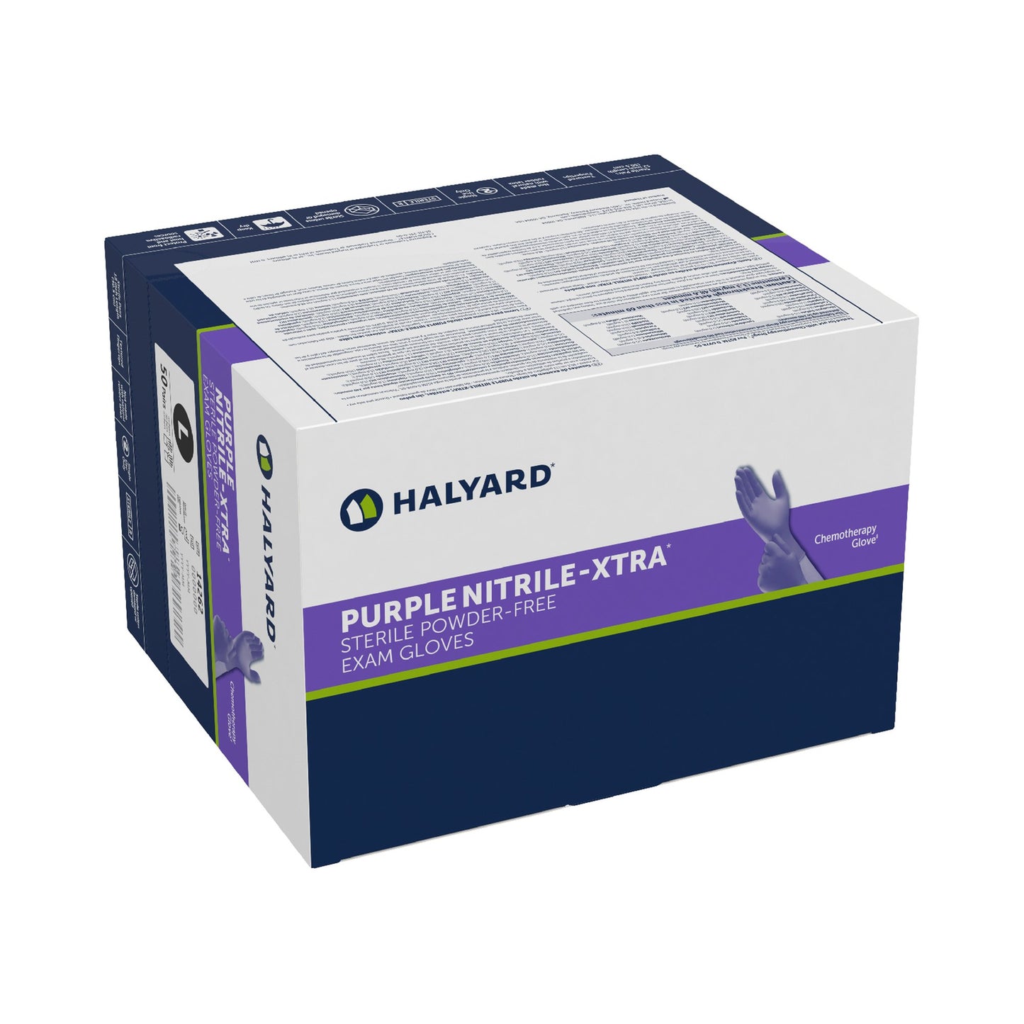 GLOVE, EXAM NTRL LG STR2 EXTCFCHEMO (50PR/BX 4BX/CS)