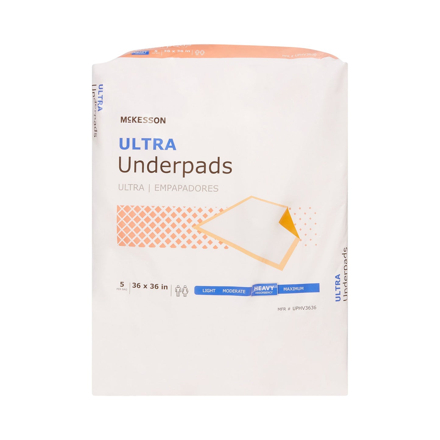 UNDERPAD, HEAVY ABSRB 36X36 (5/BG 10BG/CS)