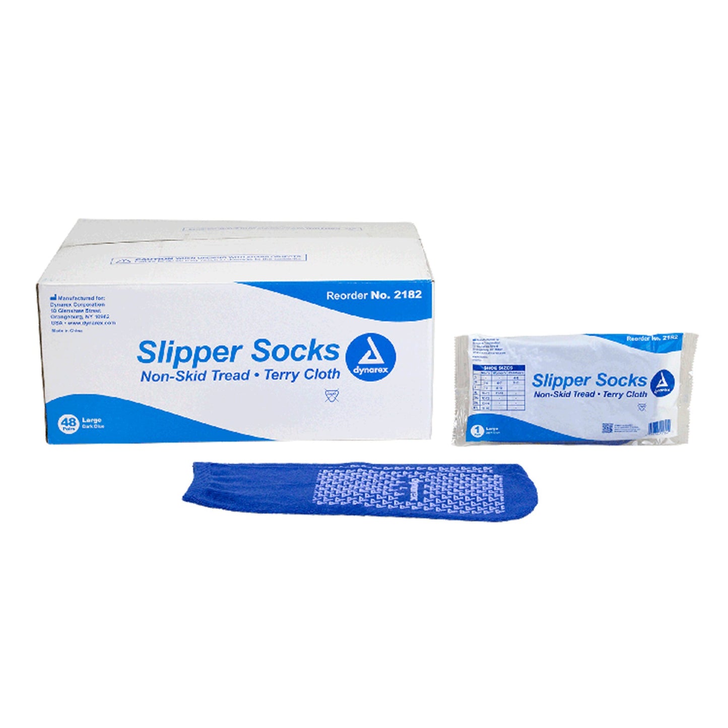 SOCK, SLIPPER N/SKD SKY BLU LG(48/CS)
