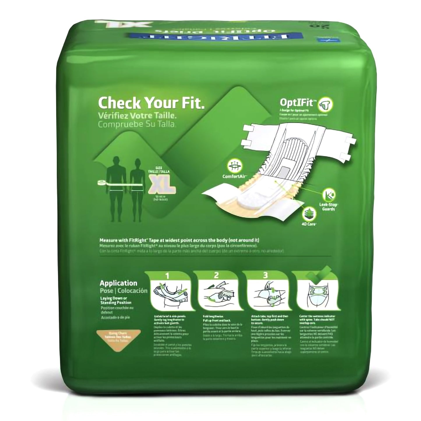 BRIEF, CLOTH LIKE FITPLUS XLG 59-66" (20/BG 4BG/CS)