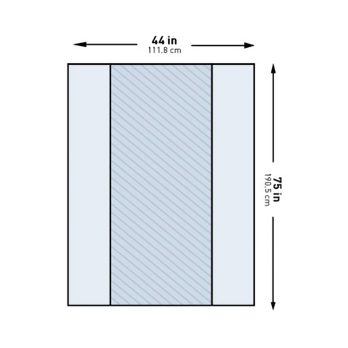 DRAPE, TABLE HYDRAGUARD ULTR-ABSRB REINF BLU 44"X75" (20/CS)