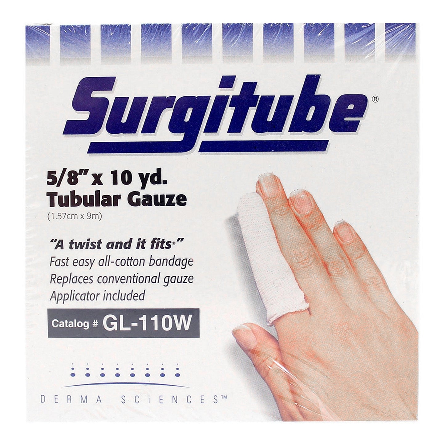 BANDAGE, SURGITUBE GAUZE WHT SZ1 5/8" 10YDS