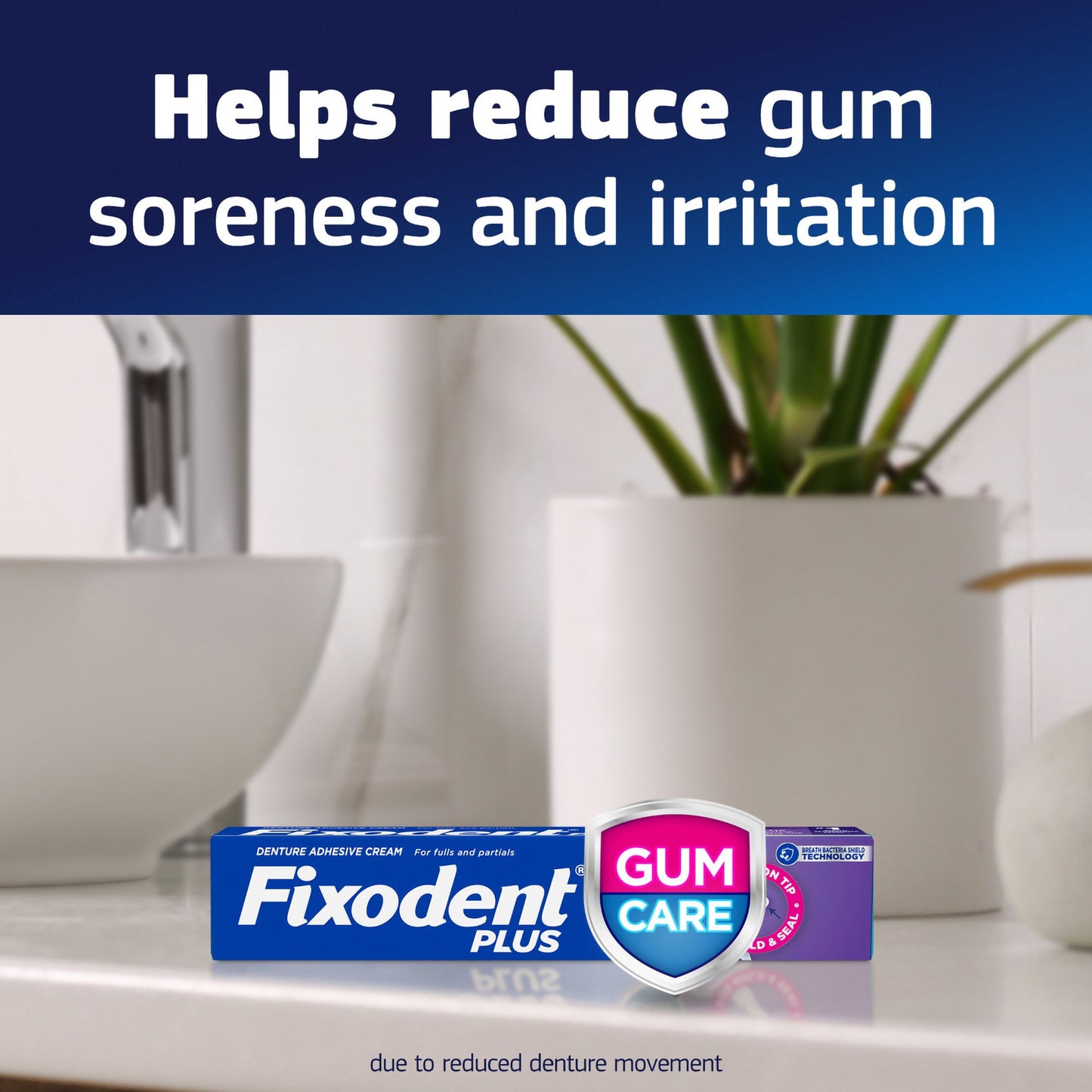 FIXODENT PLUS, ADH CRM GUM CARE 2OZ