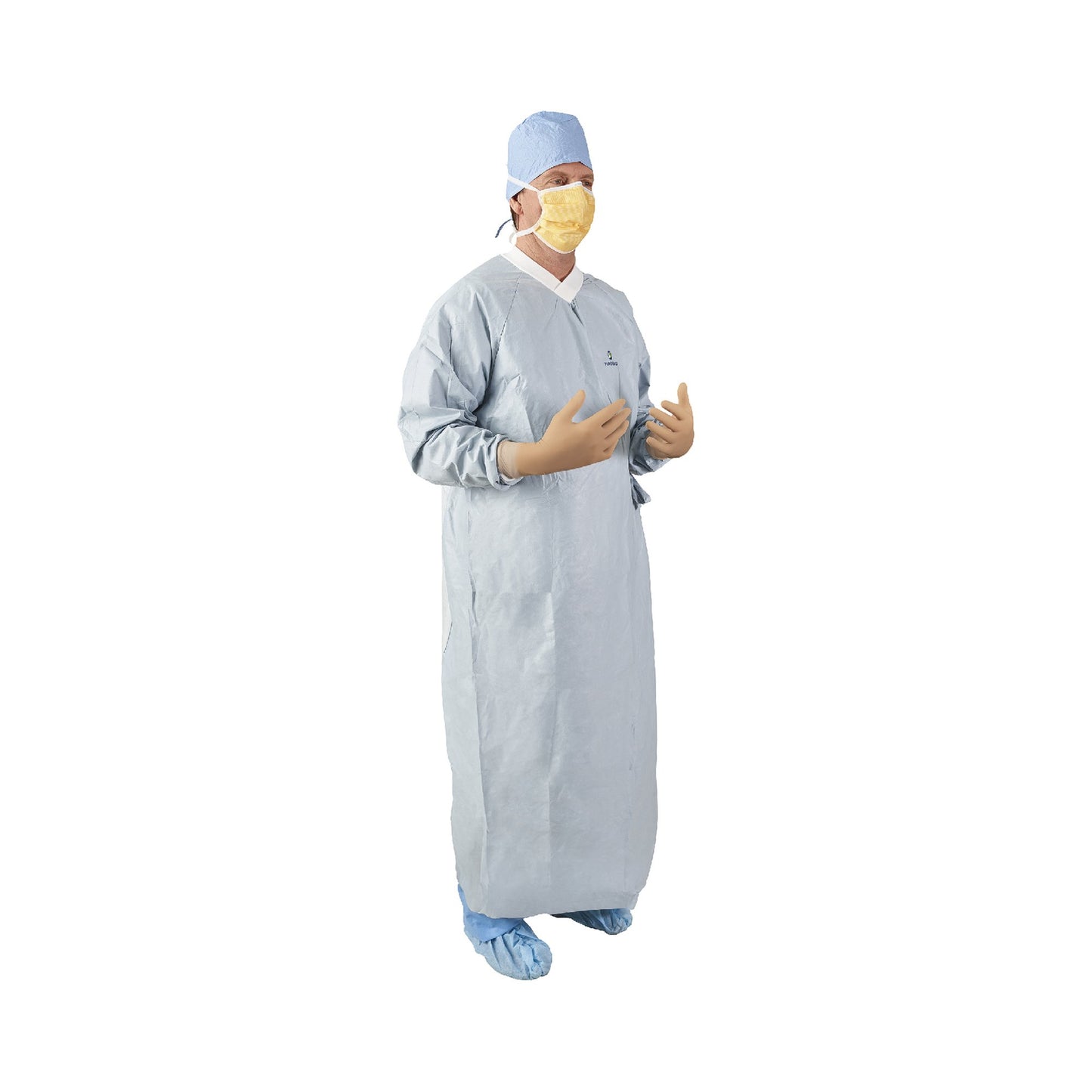 GOWN, SURG AERO CHROME AAMI 4 STR SLVR LG (32/CS)