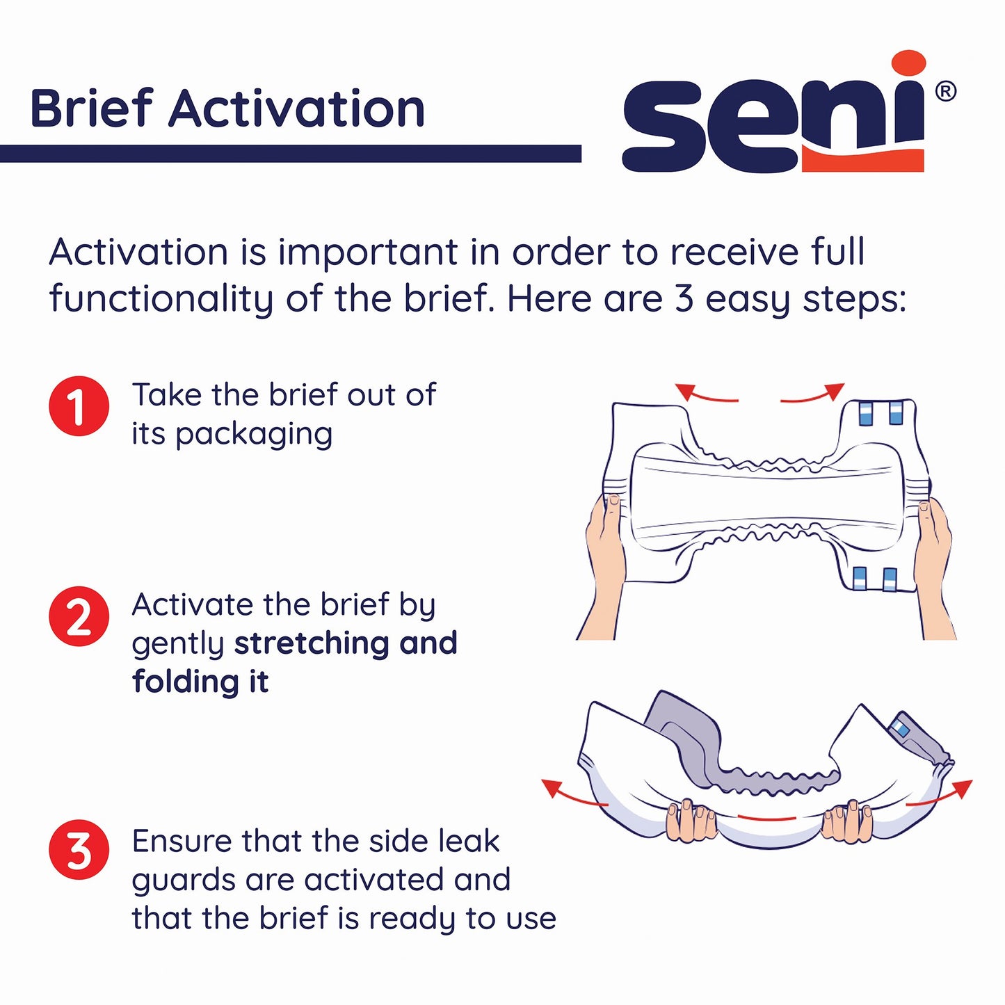 BRIEF, INCONT SENI CLASSIC PLUS XLG 55"-67" (25/PK 4PK/CS)