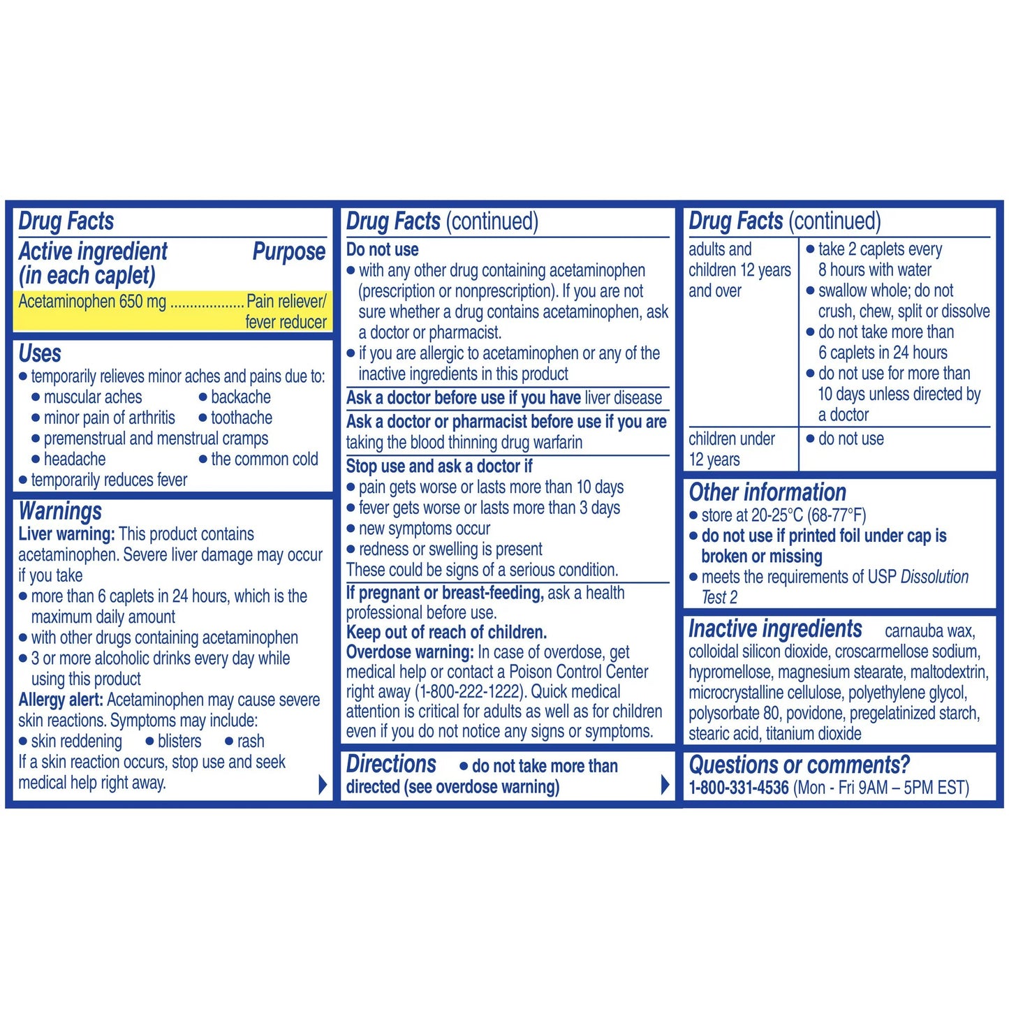 MIDOL, CAP LONG LASTING 650MG (20/BT)