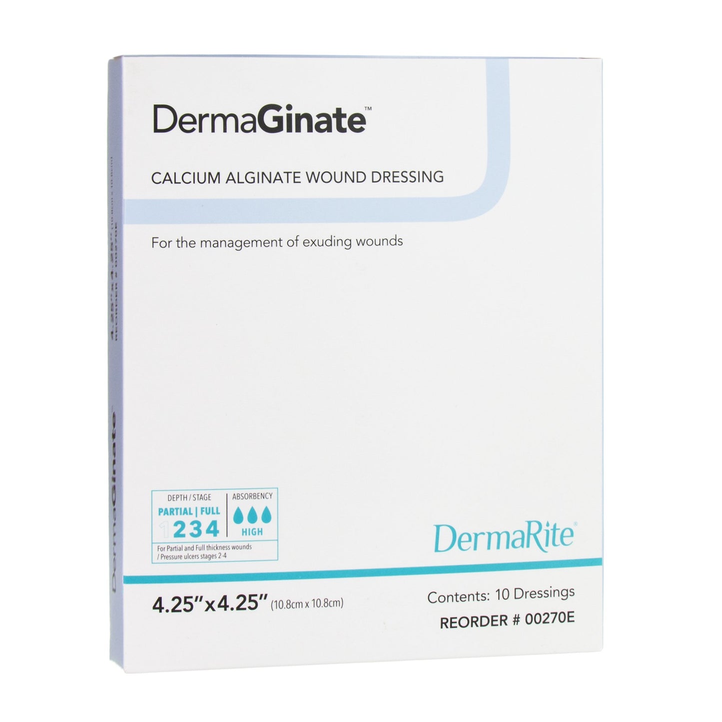DRESSING, DERMAGINATE 4.25"X4.25" (10/BX)